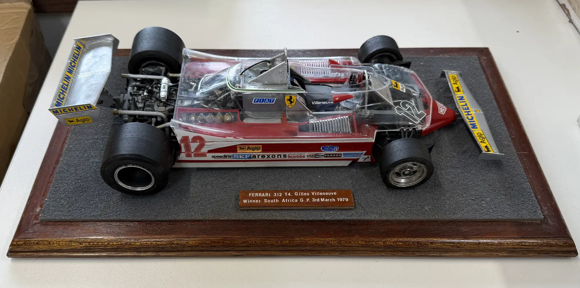 A Very Unusual 1:12 Scale Gilles Villeneuve 1979 Ferrari 312-Sold