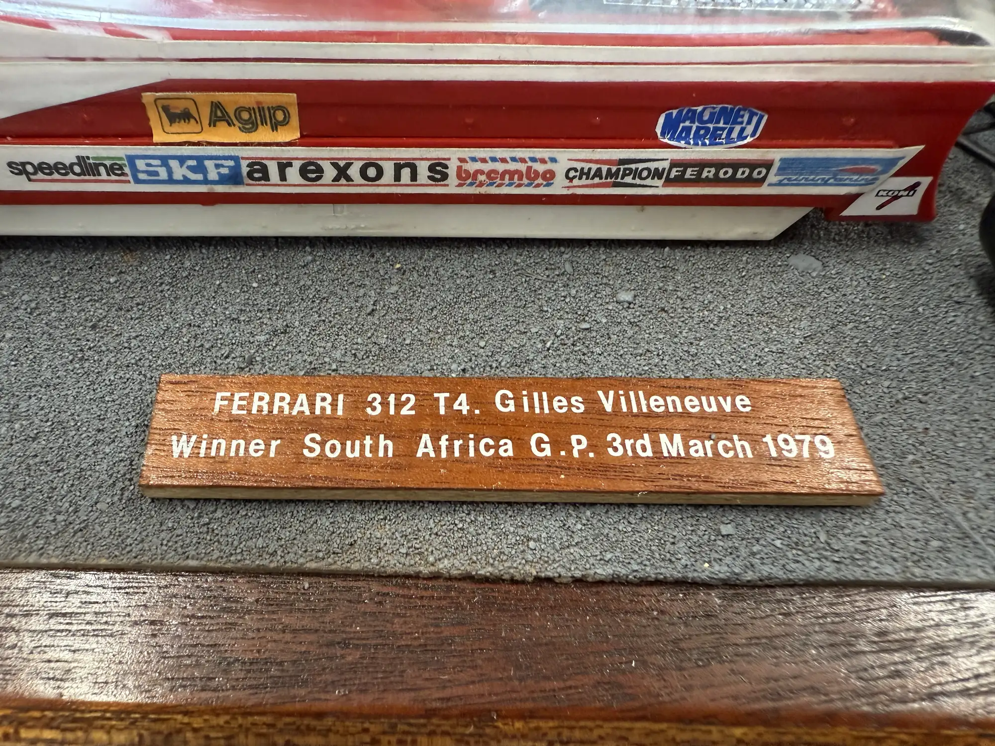 A Very Unusual 1:12 Scale Gilles Villeneuve 1979 Ferrari 312-Sold