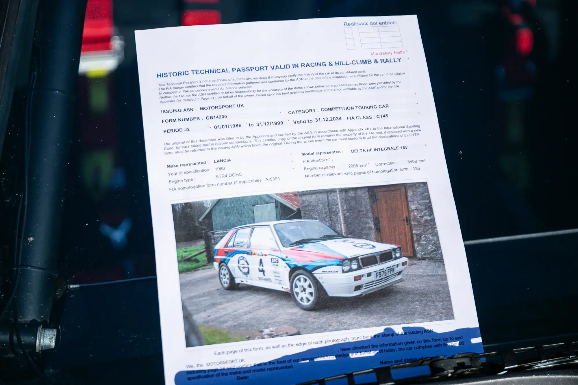 1989 Lancia Delta HF Integrale 16V 'Group A' Rally Car (FIA)-For Sale