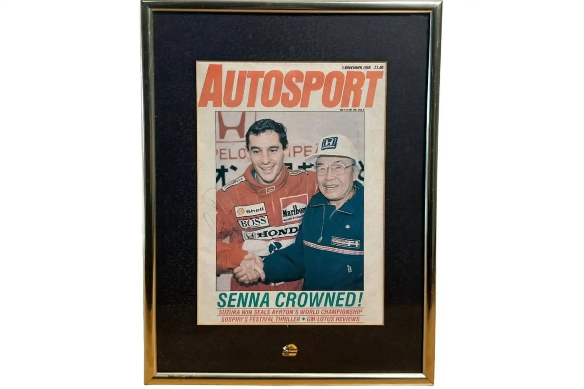 Autosport Front Cover 3rd of November 1988 Appearing to be S-For Sale