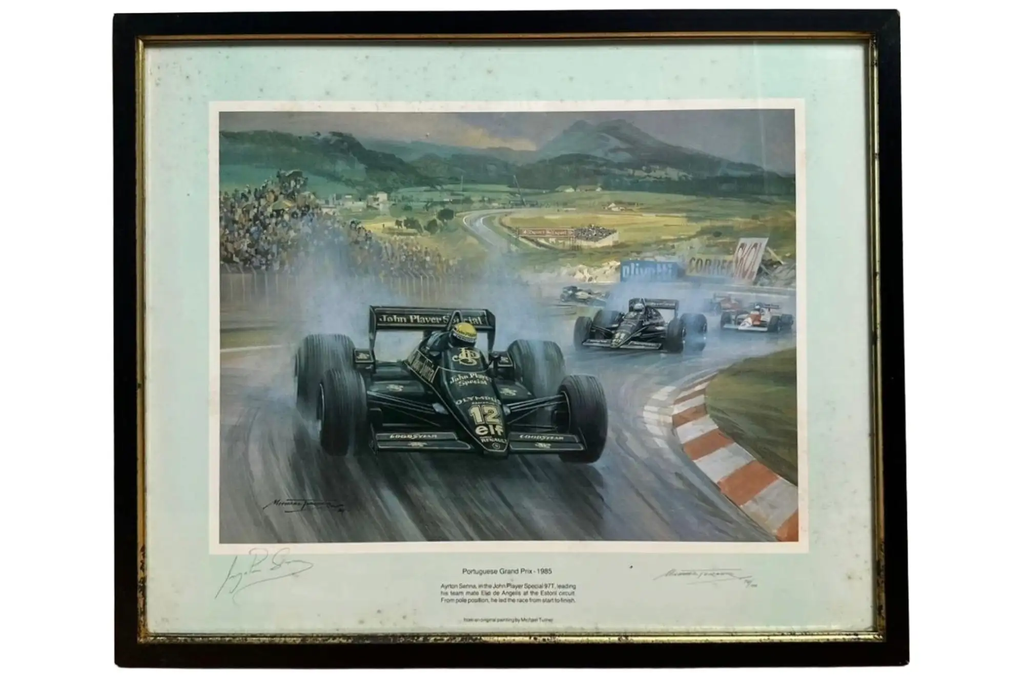 Lotus 97T Portuguese Grand Prix 1985 Limited Edition Print b-Sold