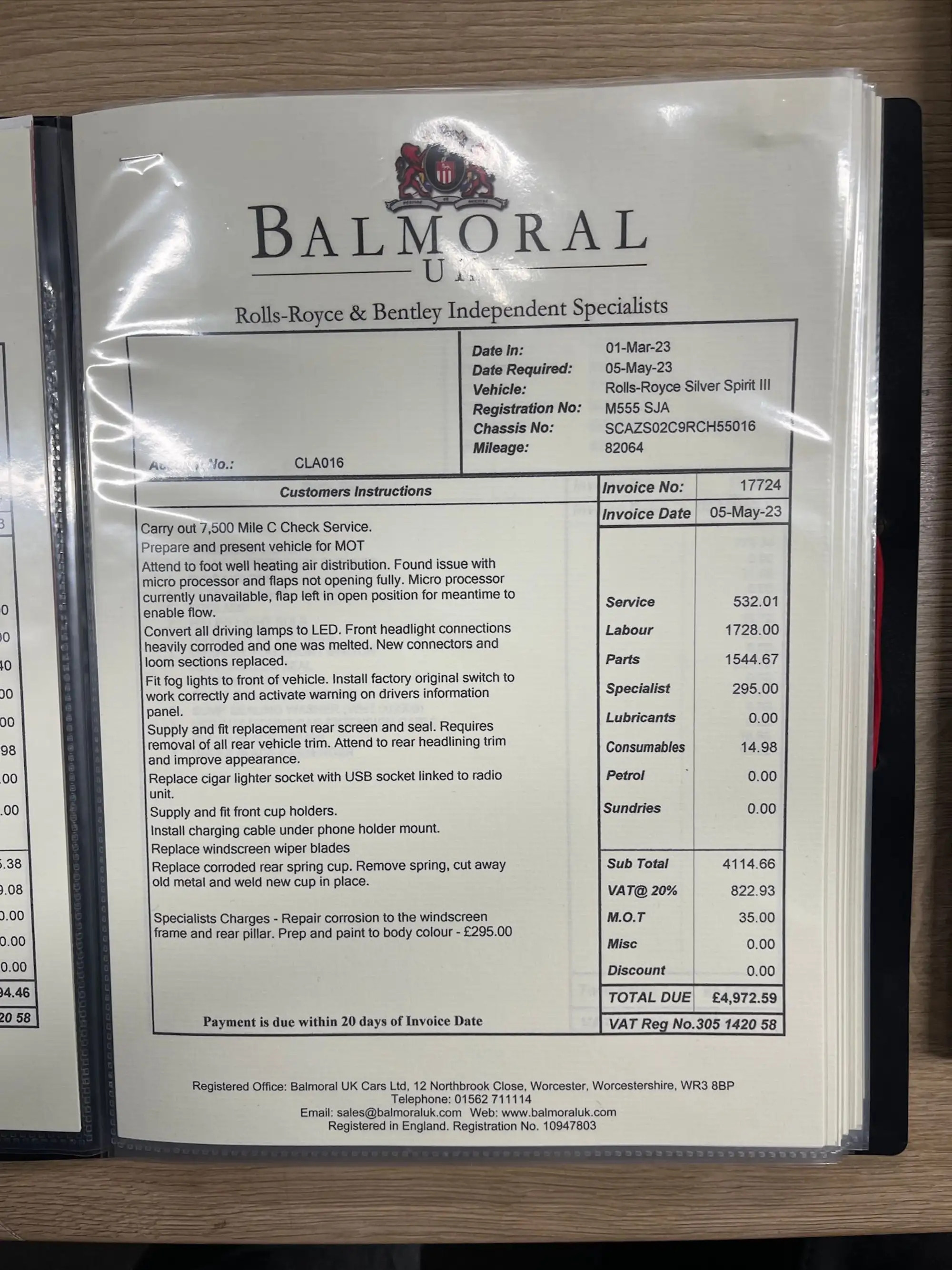 1995 Rolls-Royce Silver Spirit III-Sold