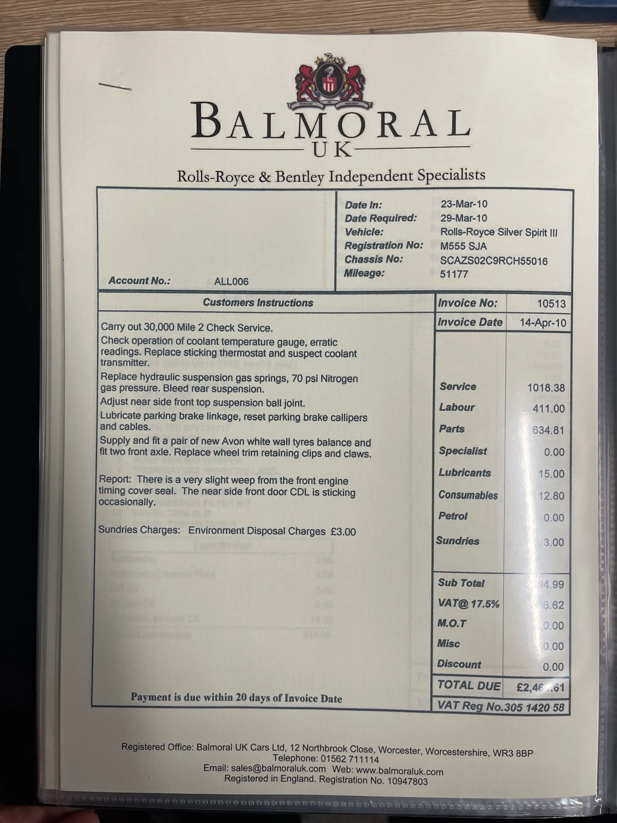 1995 Rolls-Royce Silver Spirit III-Sold