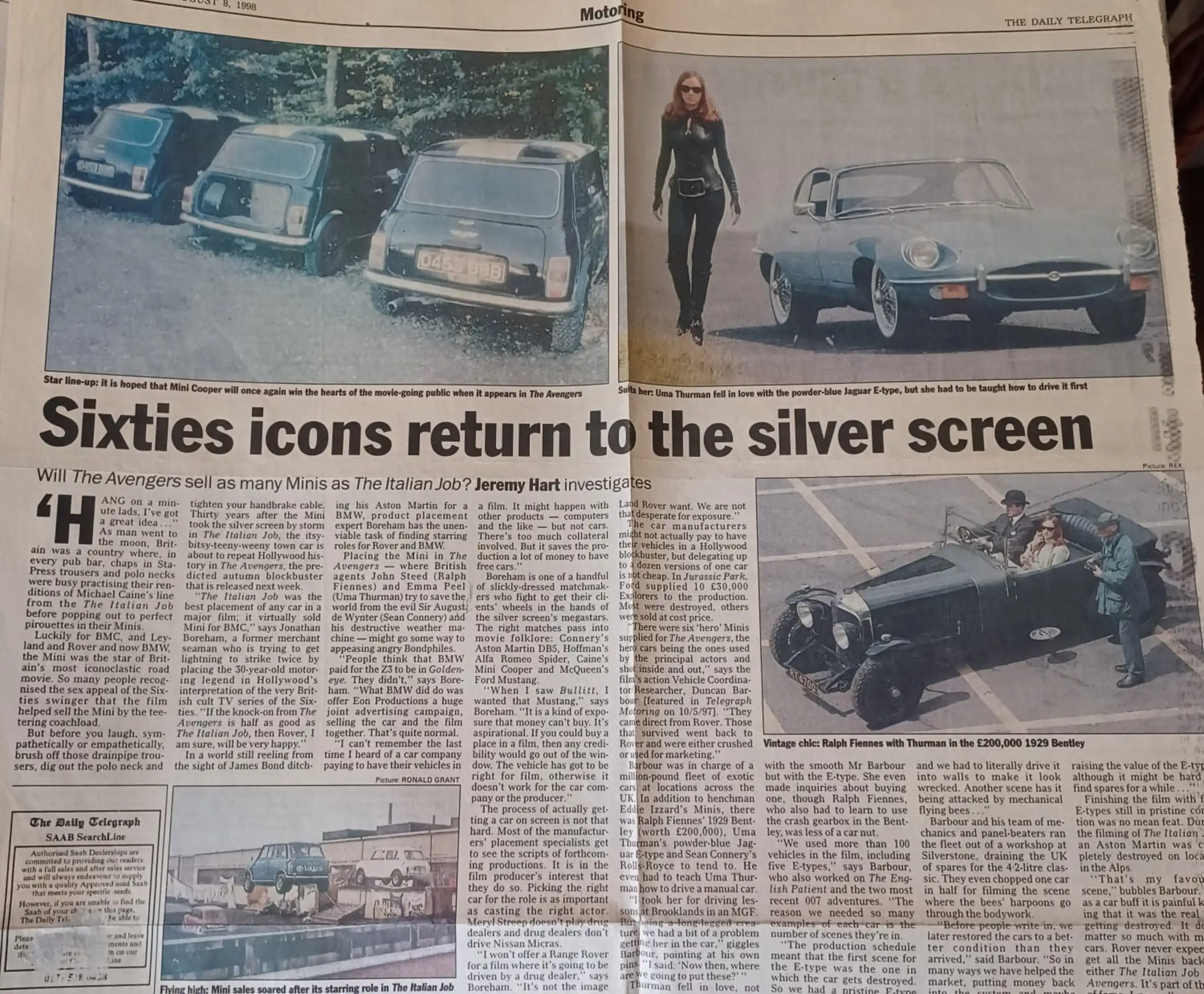 1997 Rover Mini Cooper MPI - From the Hollywood film The Ave-For Sale