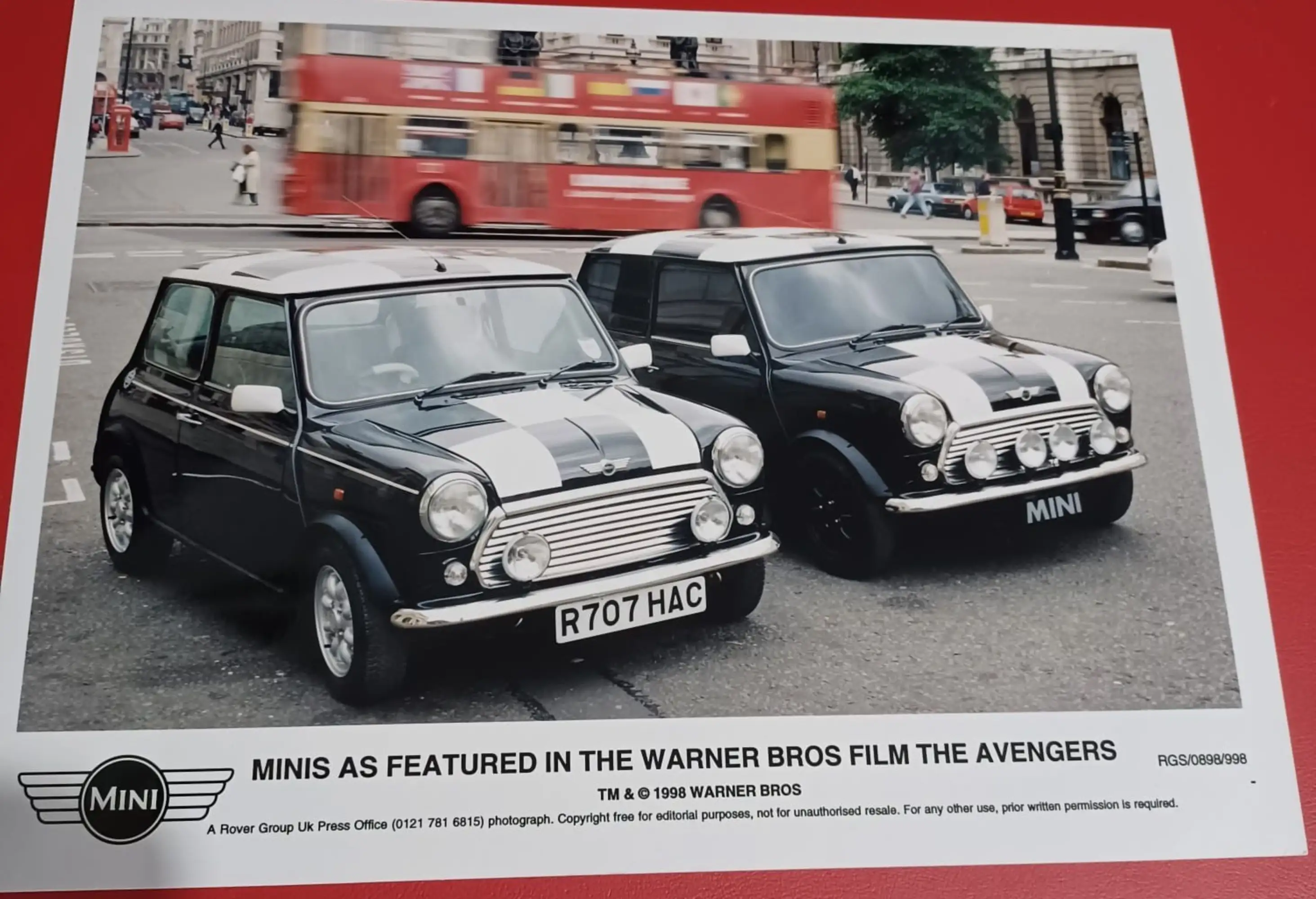 1997 Rover Mini Cooper MPI - From the Hollywood film The Ave-For Sale