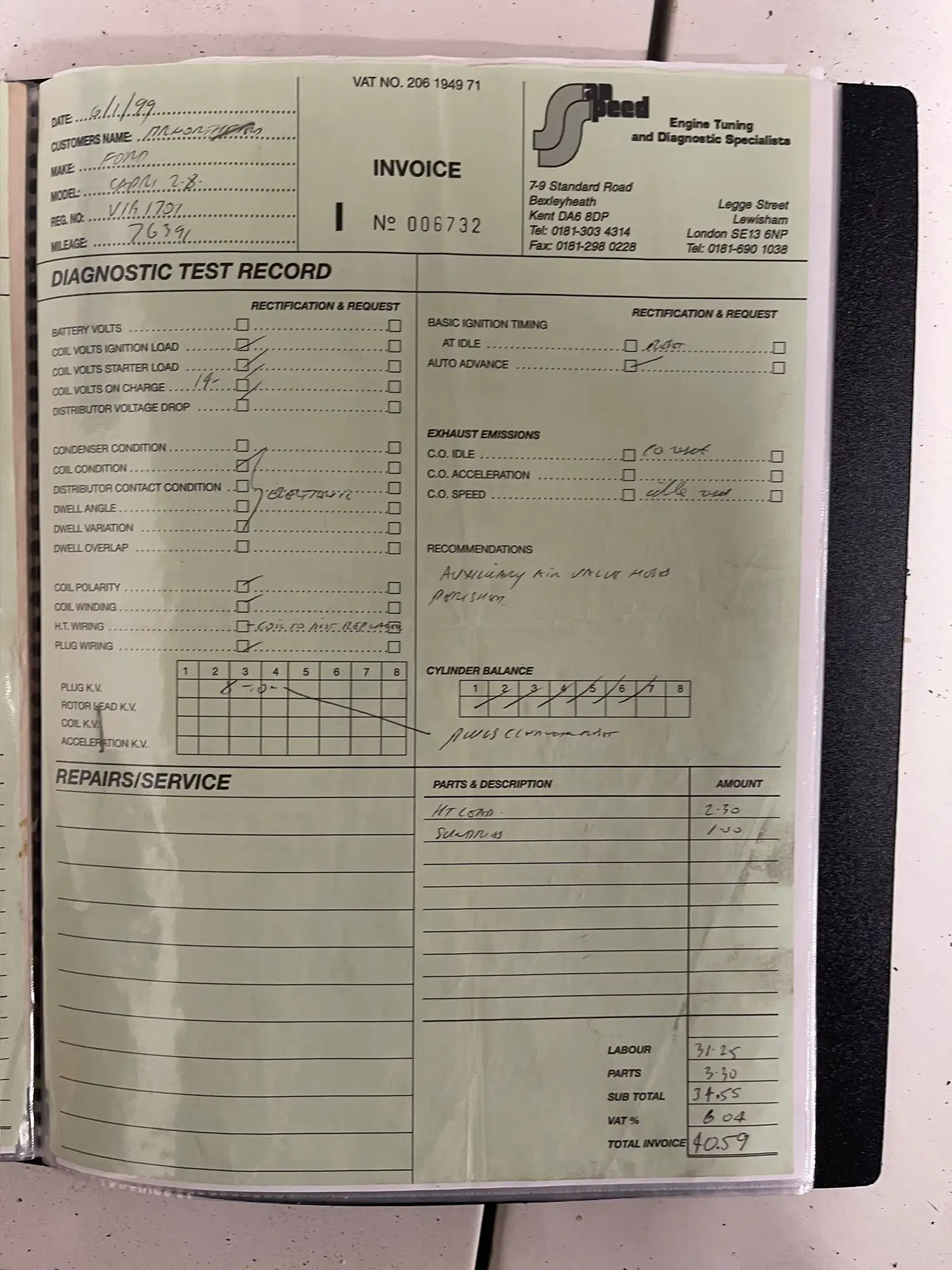 1987 Ford Capri 280 Brooklands-Sold
