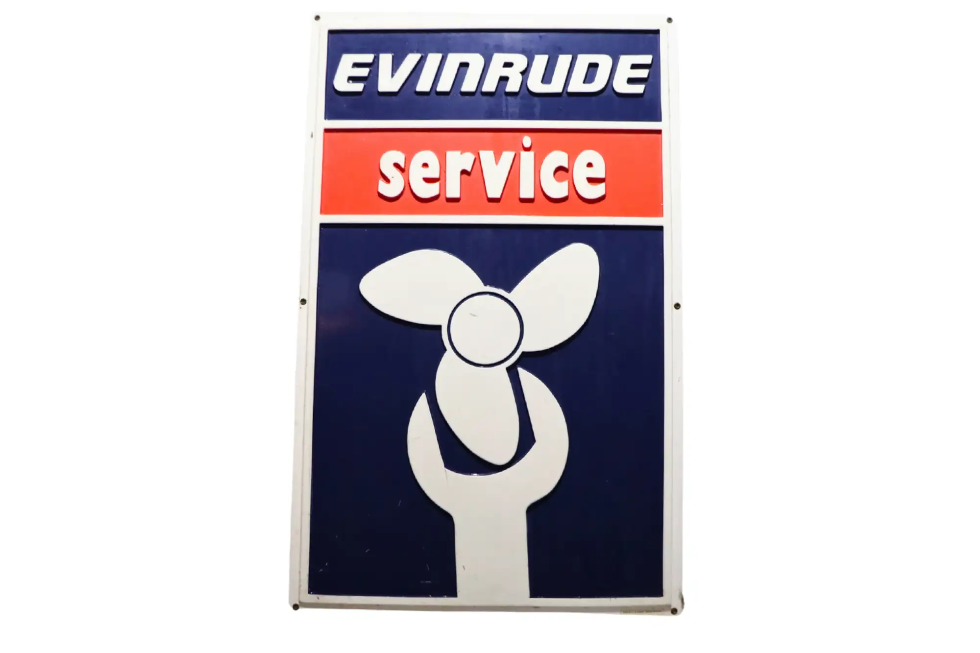 Evinrude Service Plastic Sign-For Sale