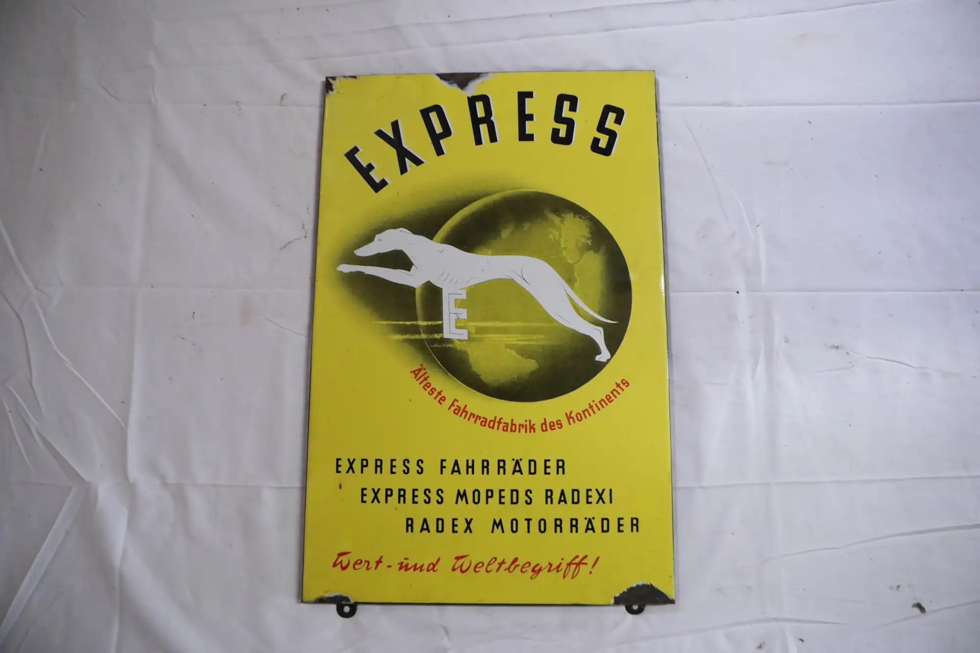 Express Mopeds Enamel Sign-For Sale