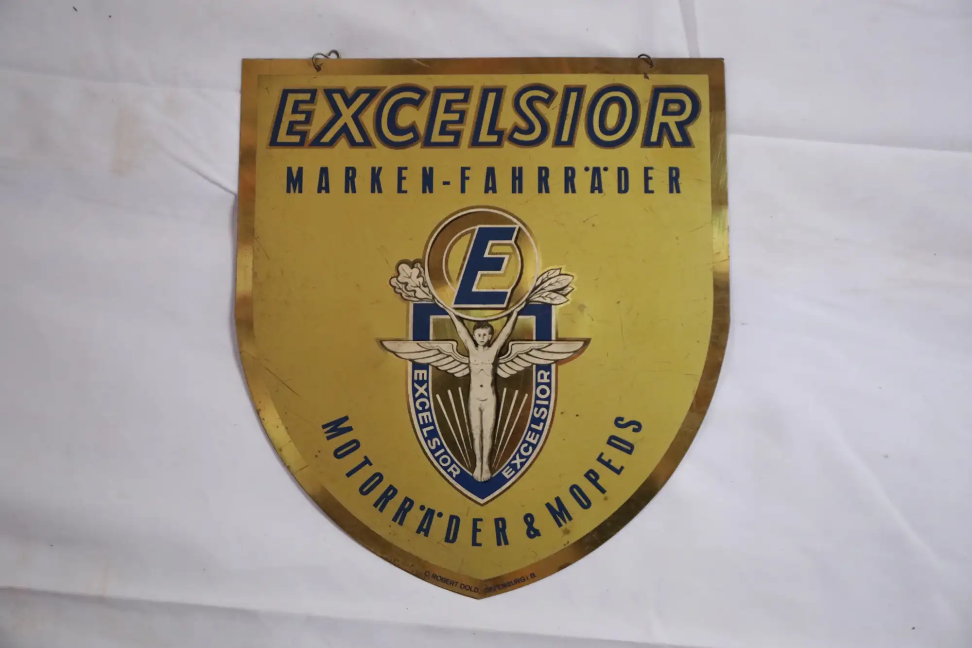 Excelsior Motorrader Shield Enamel Sign-For Sale