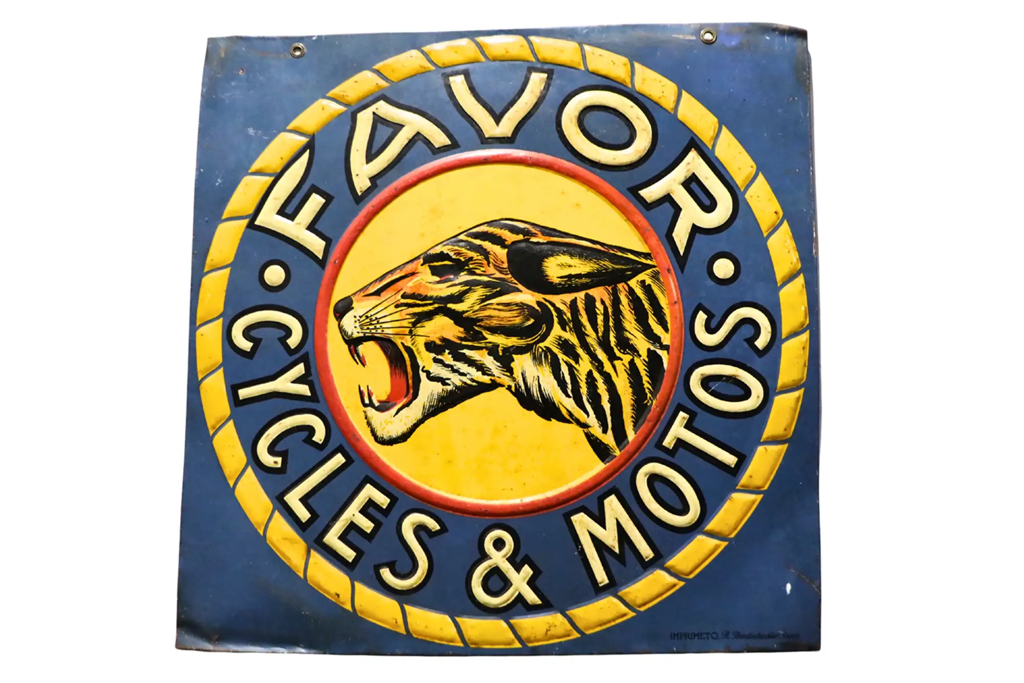 Favor Cycles & Motors Enamel Sign-For Sale