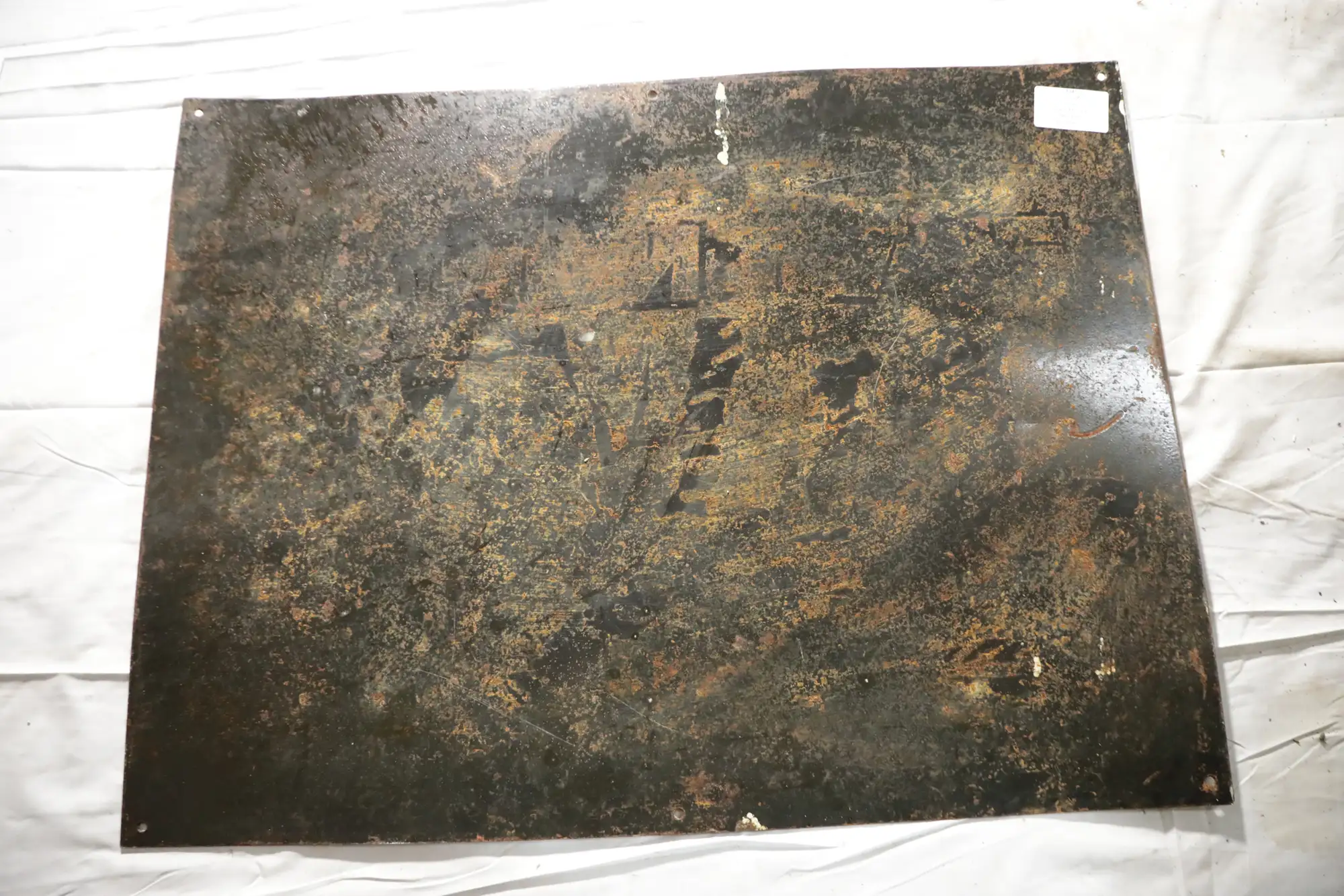 Indian Lake Ohio Petroleum Double Sided Enamel Sign-For Sale