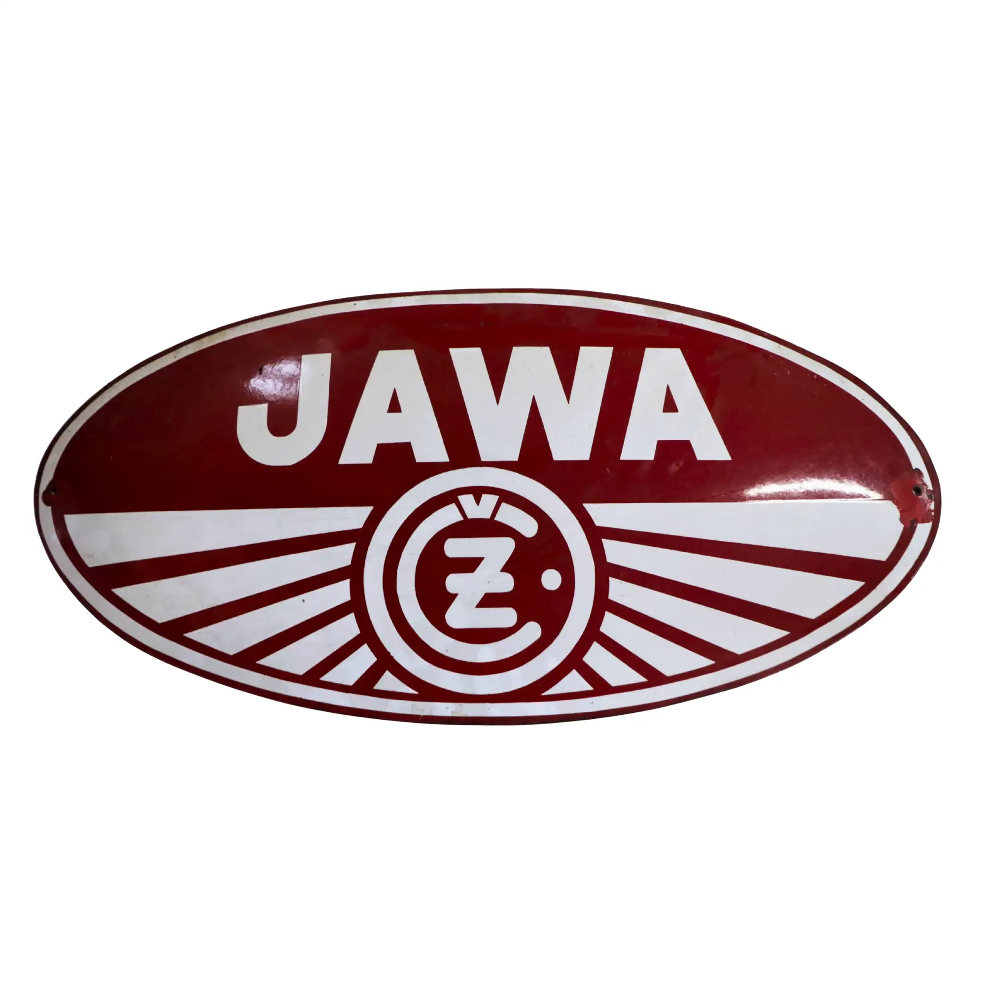 JAWA Oval Enamel Sign-For Sale