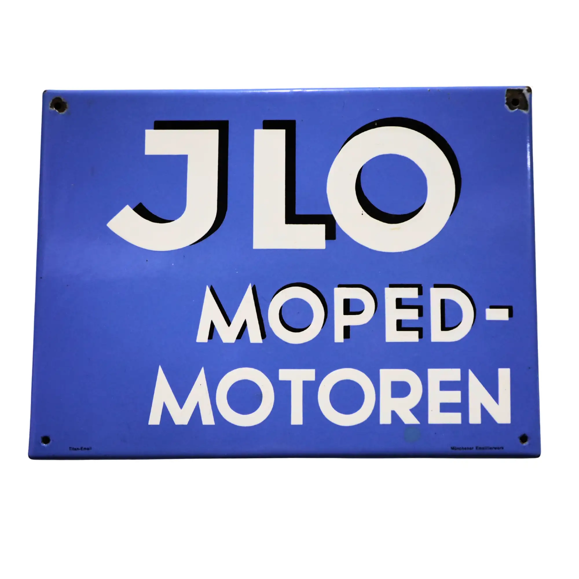 JLO Moped Enamel Sign-For Sale