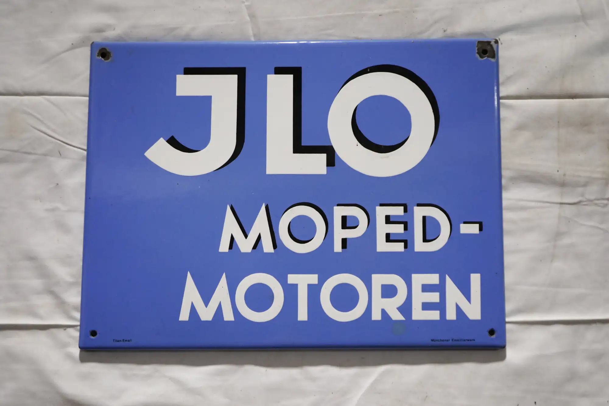 JLO Moped Enamel Sign-For Sale