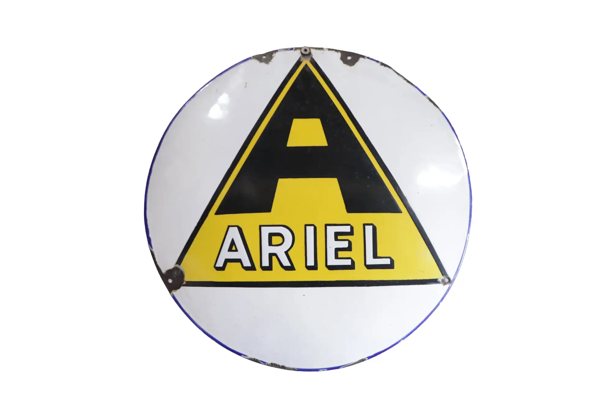 1930s Ariel Round Enamel Sign-For Sale