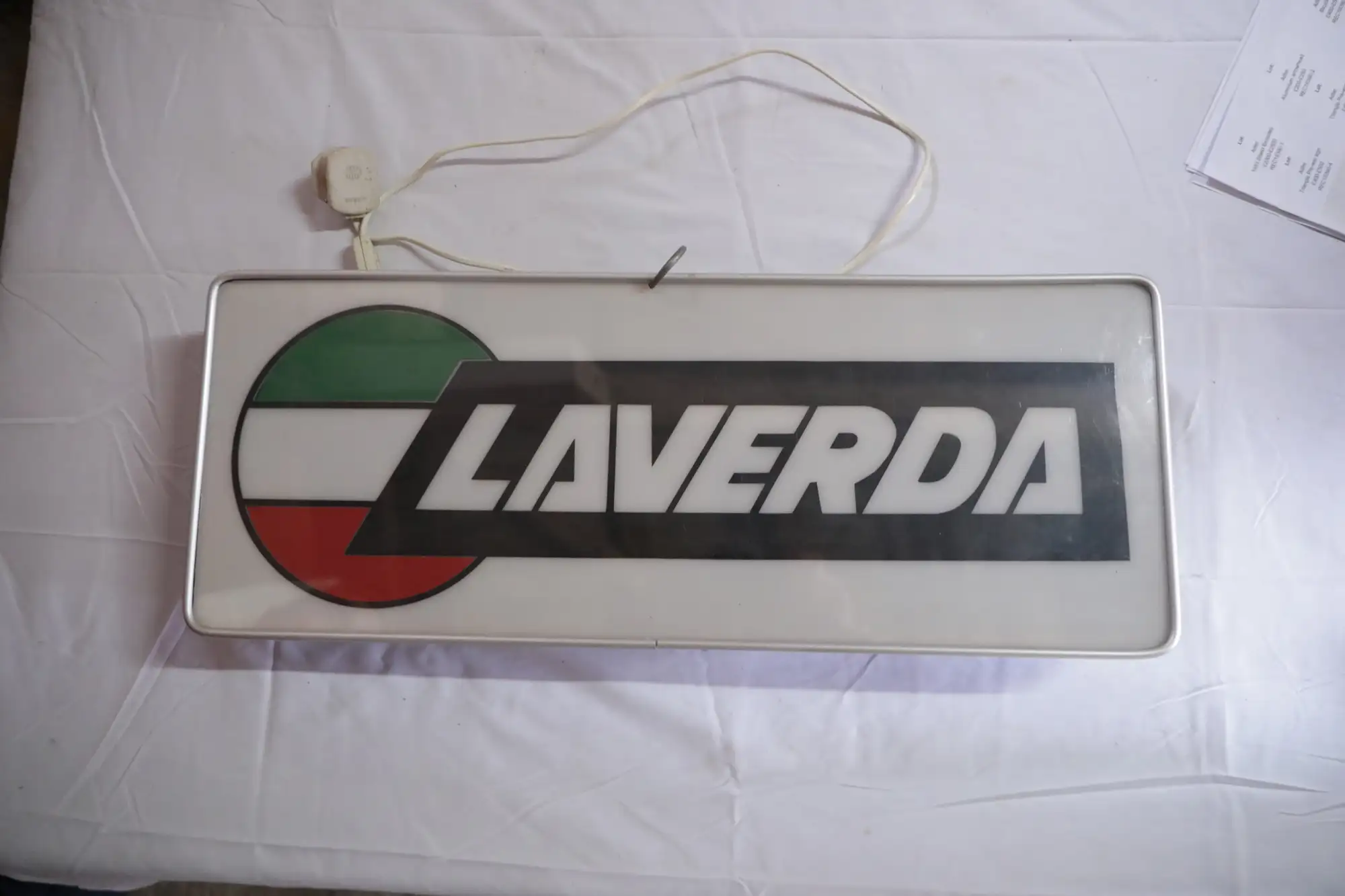 1960s Laverda Light Box Showroom Sign-For Sale