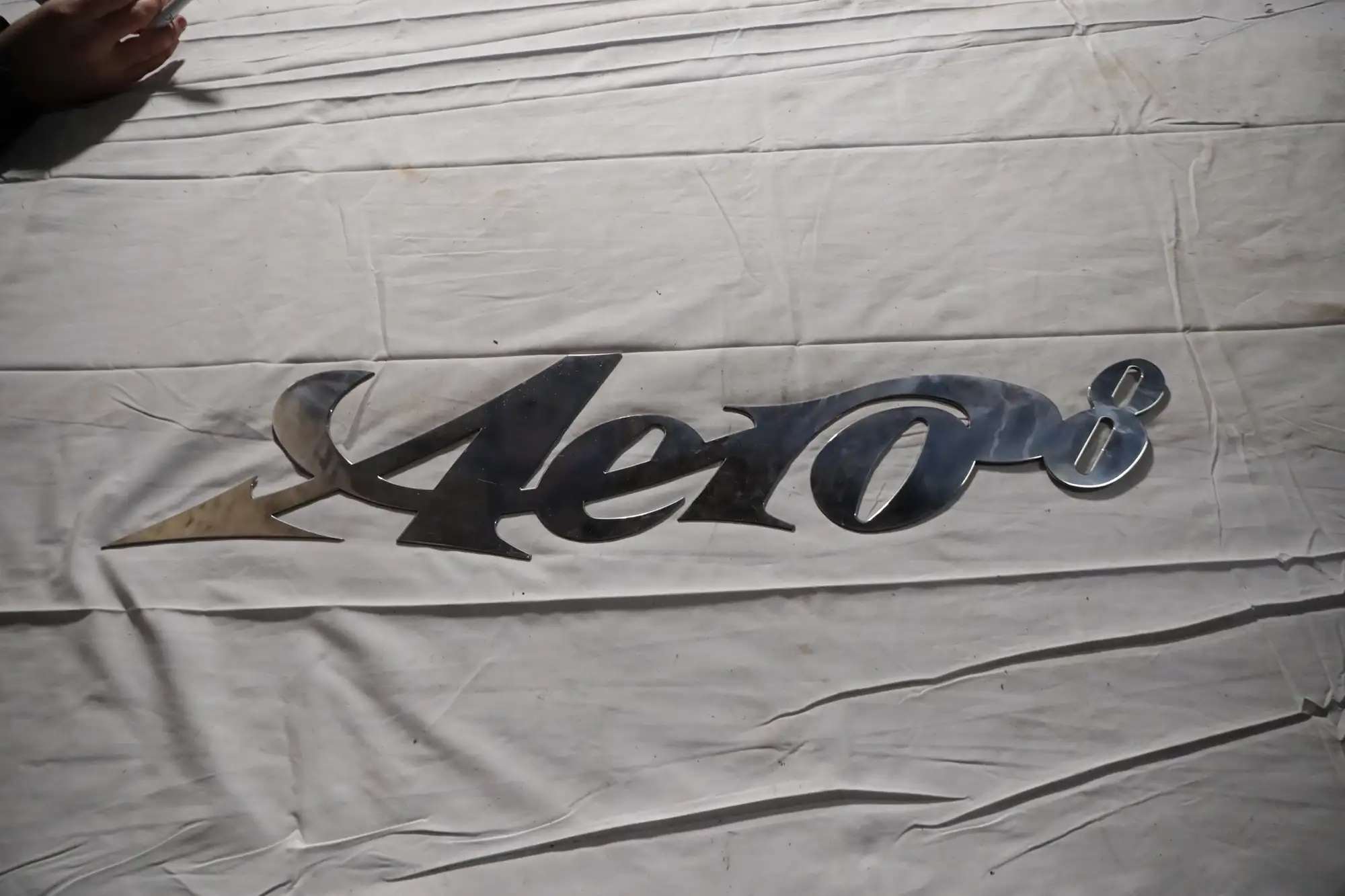 Morgan Aero 8 Stainless Steel Sign-For Sale
