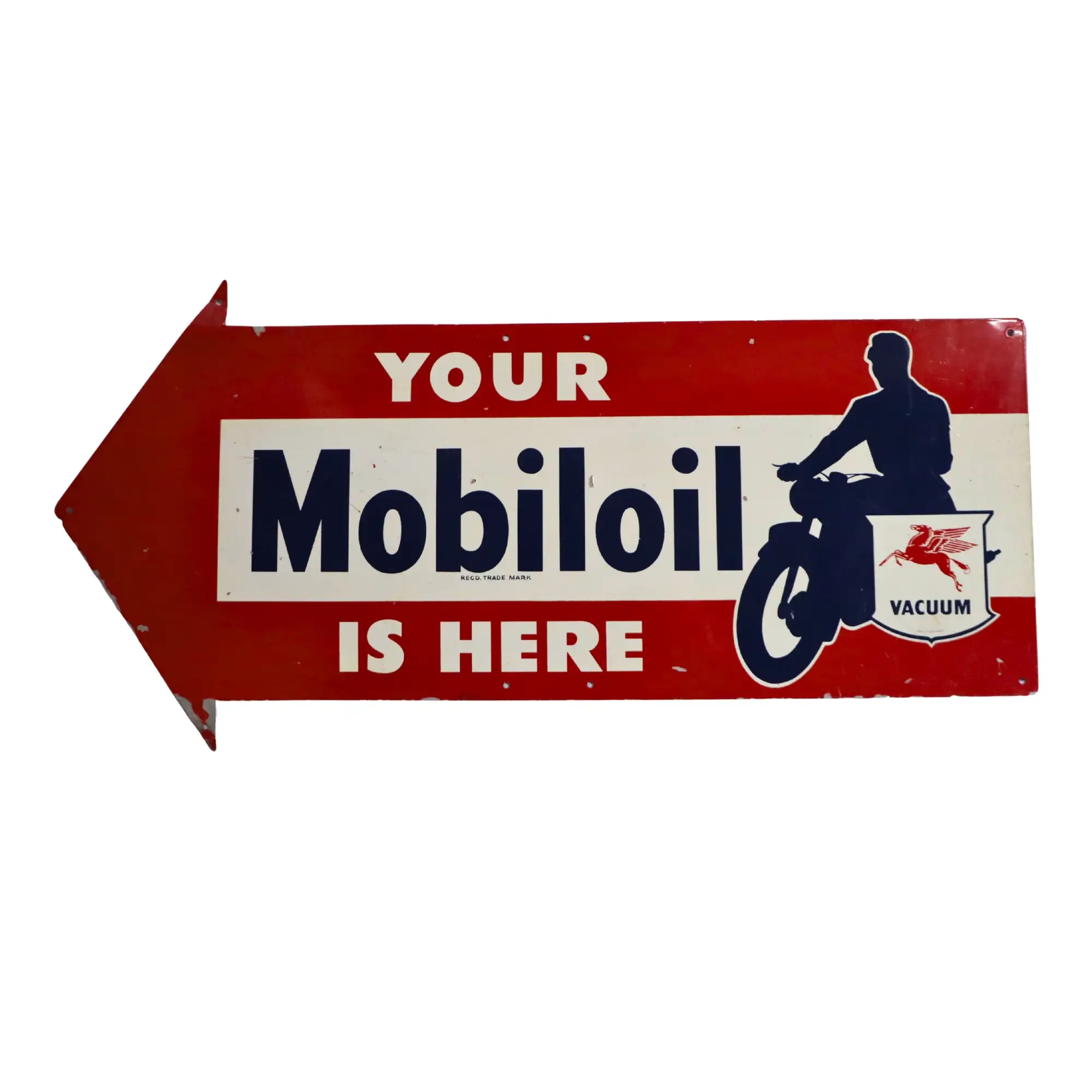 Mobiloil Enamel Sign-For Sale