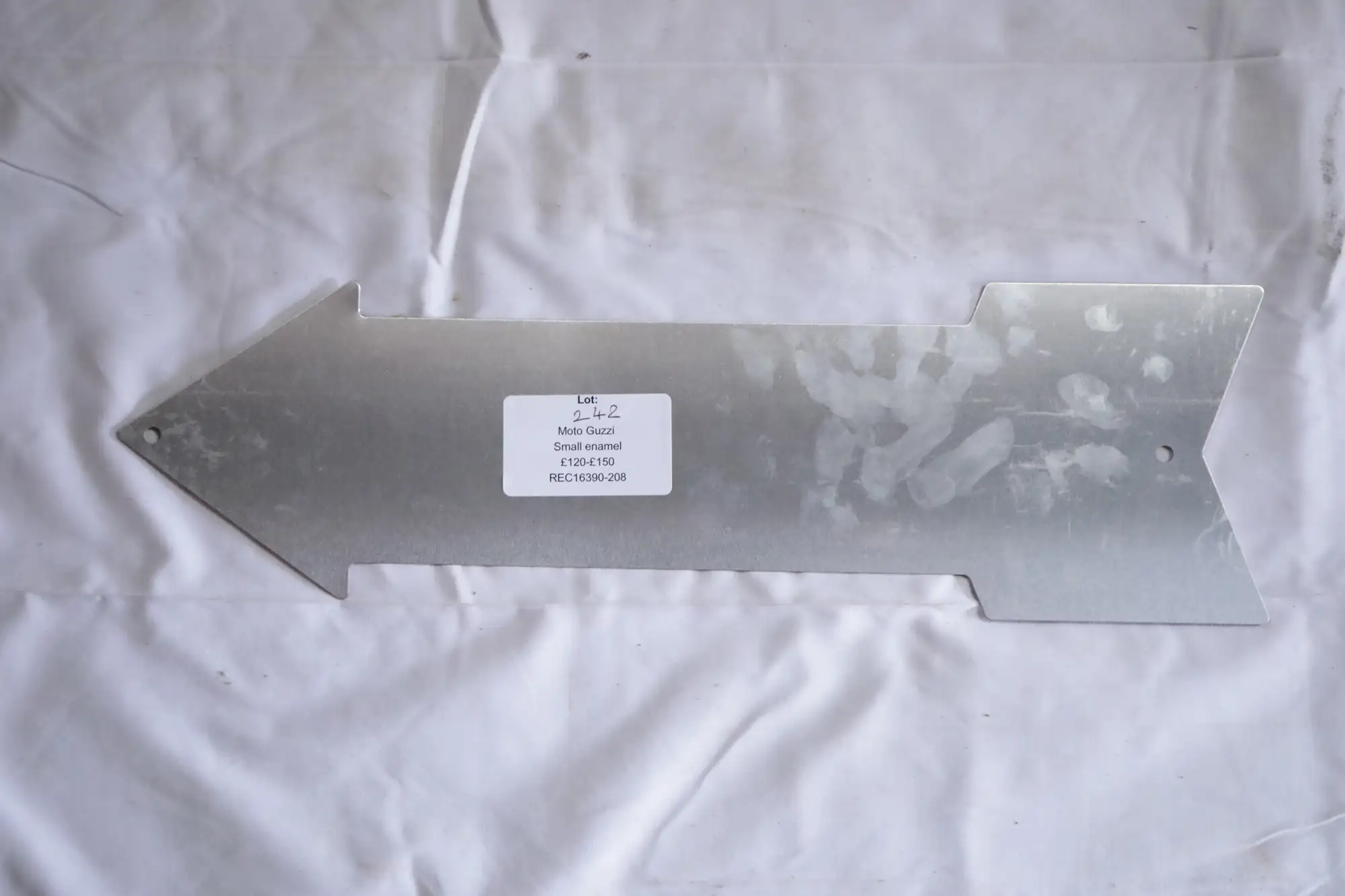 Moto Guzzi Service Dept. Enamel Sign-For Sale