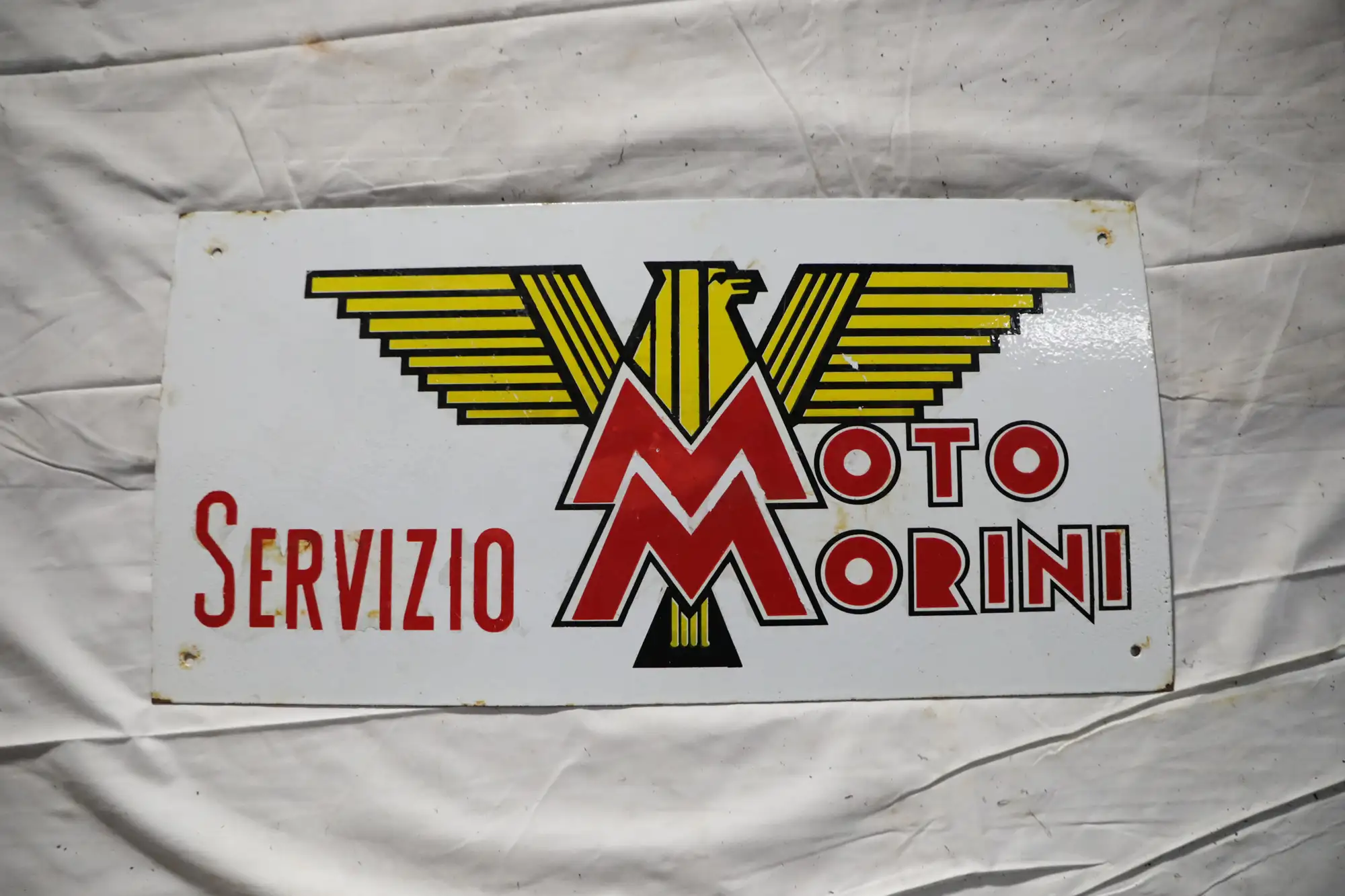 Moto Morini Servizio Enamel Sign-For Sale