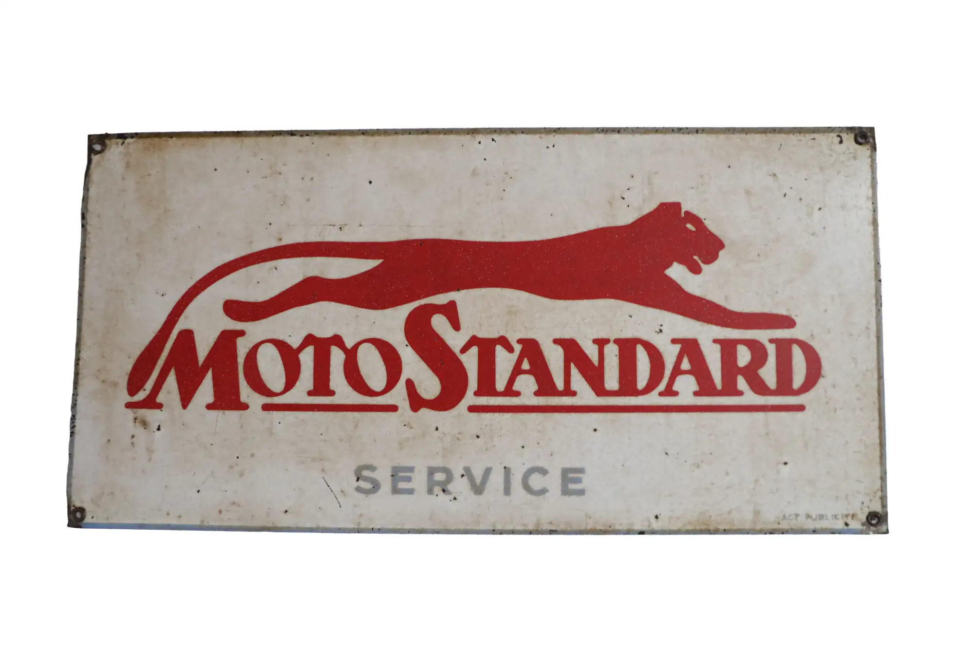 1930s MotoStandard Service Enamel Sign-For Sale