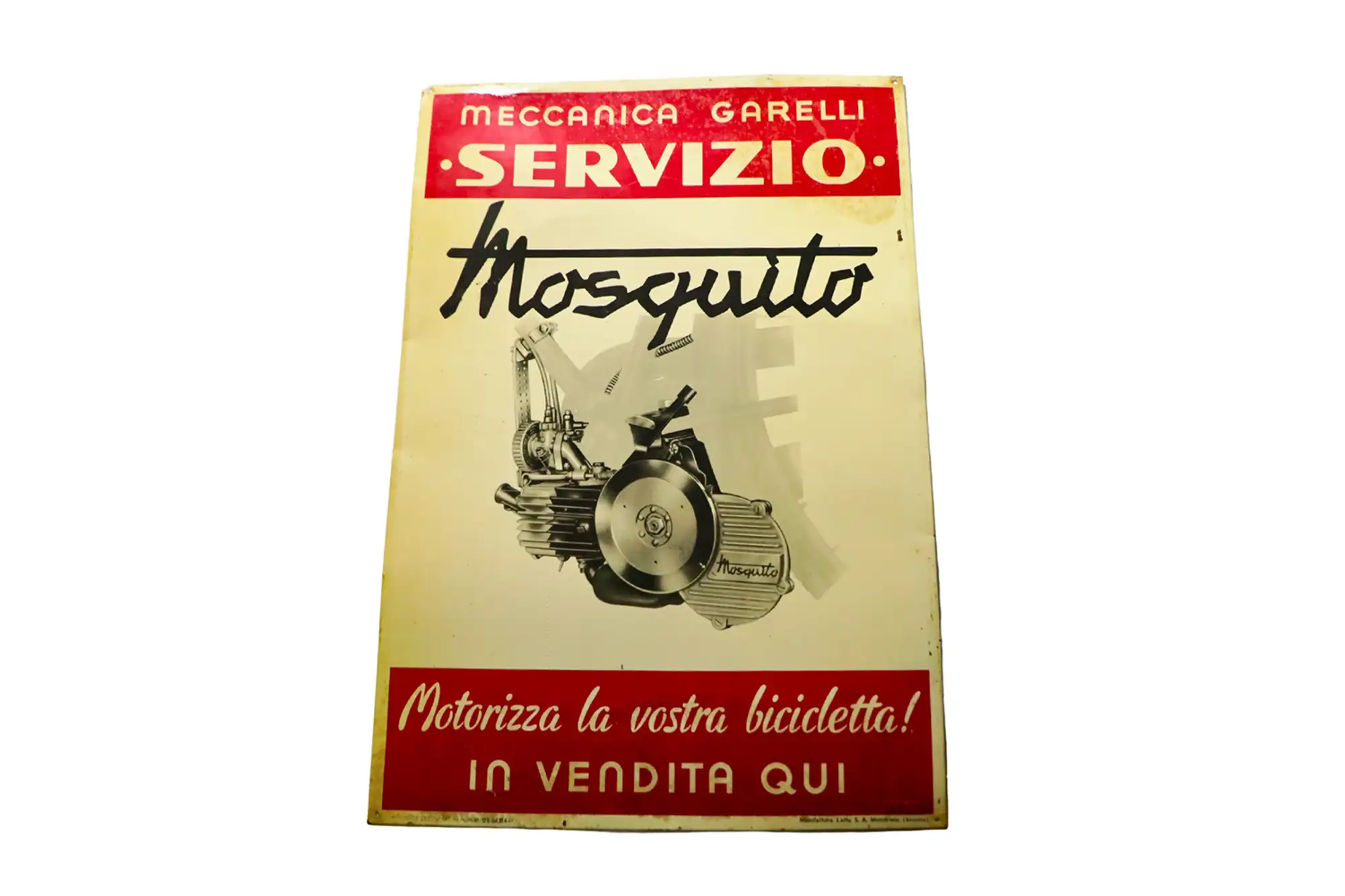 Mosquito Servizio Enamel Sign-For Sale