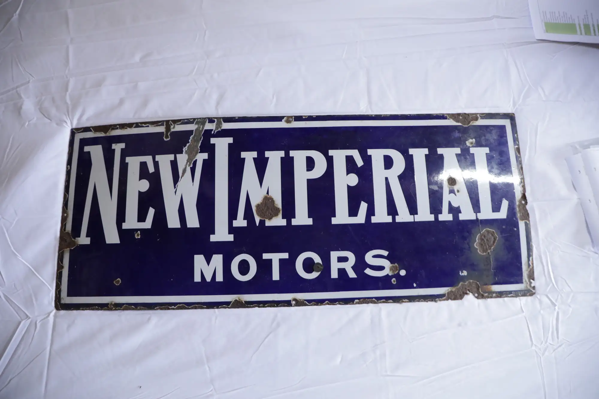 New Imperial Enamel Sign-For Sale