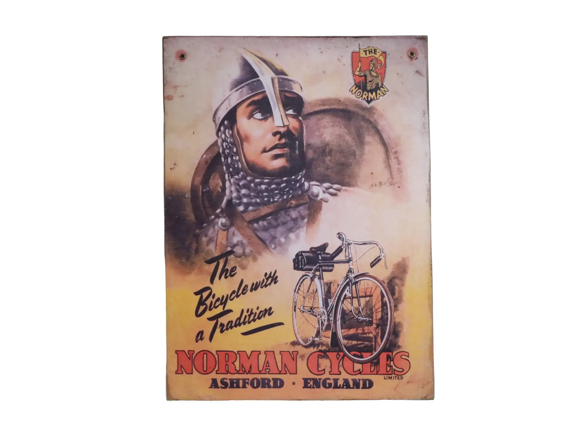 1950s Norman Cycles Card Sign-For Sale