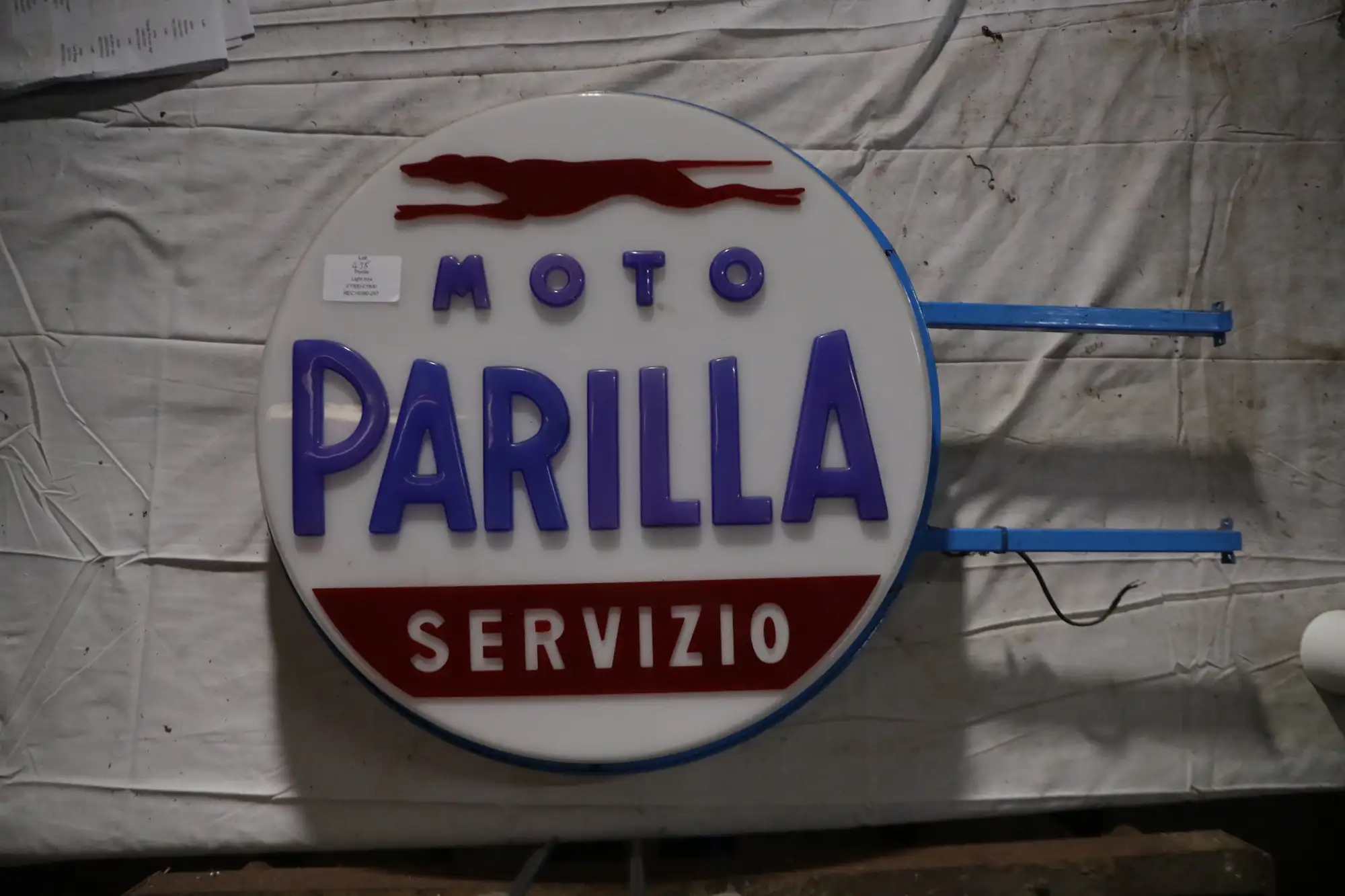 Parilla Moto Servizio Wall Mounted Light Box Showroom Sign-For Sale