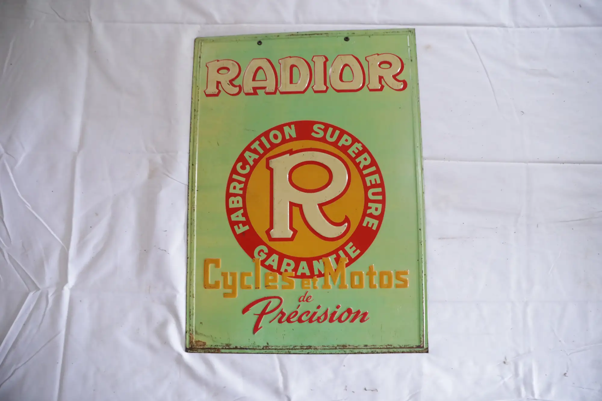 Radior Cycles Double Sided Enamel Sign-For Sale
