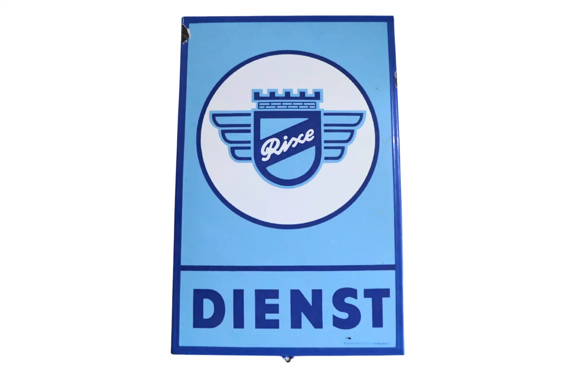1960s Rixe Dienst Cardboard Sign-For Sale