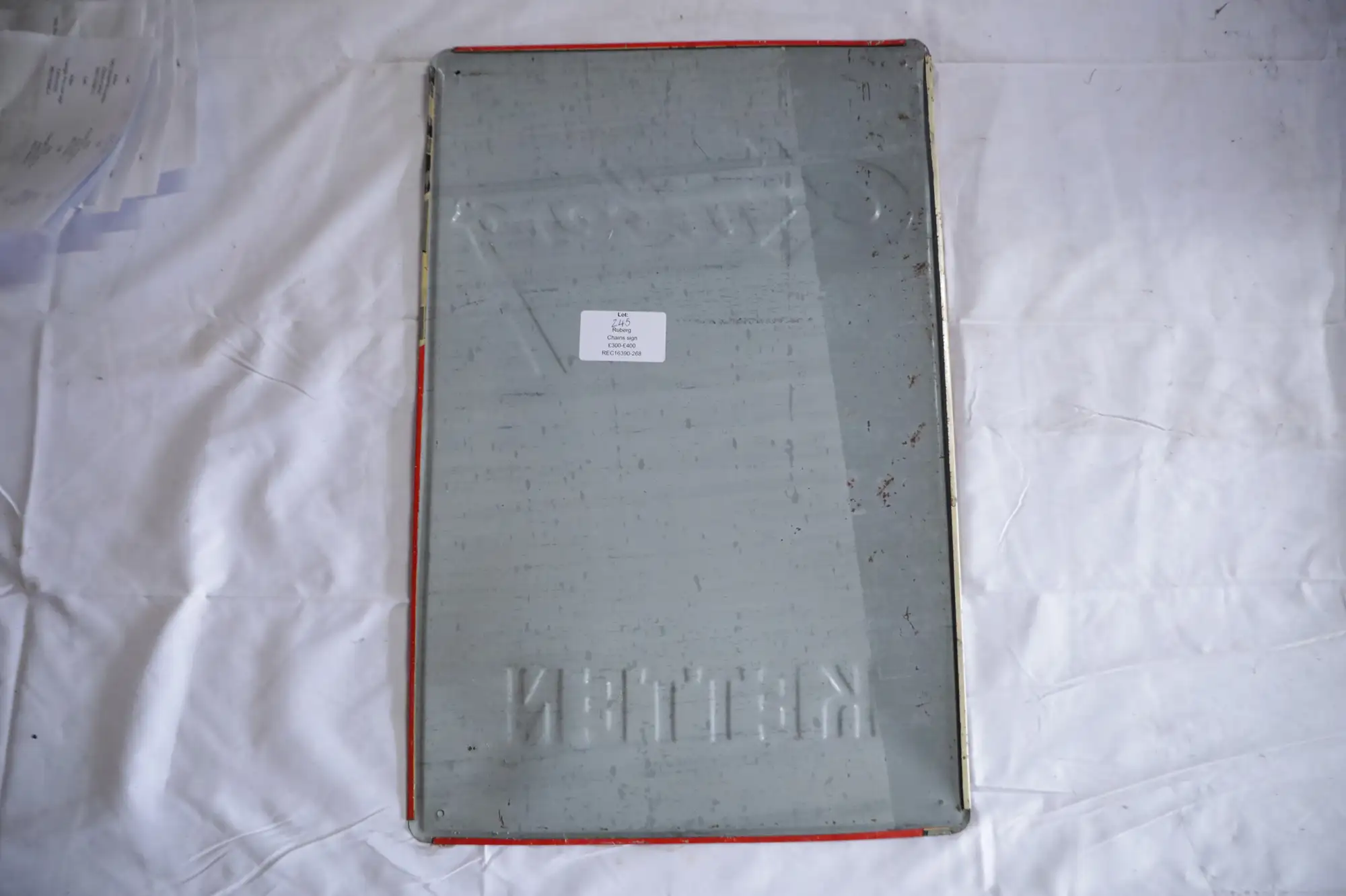 Ruberg Ketten Chains Enamel Sign-For Sale