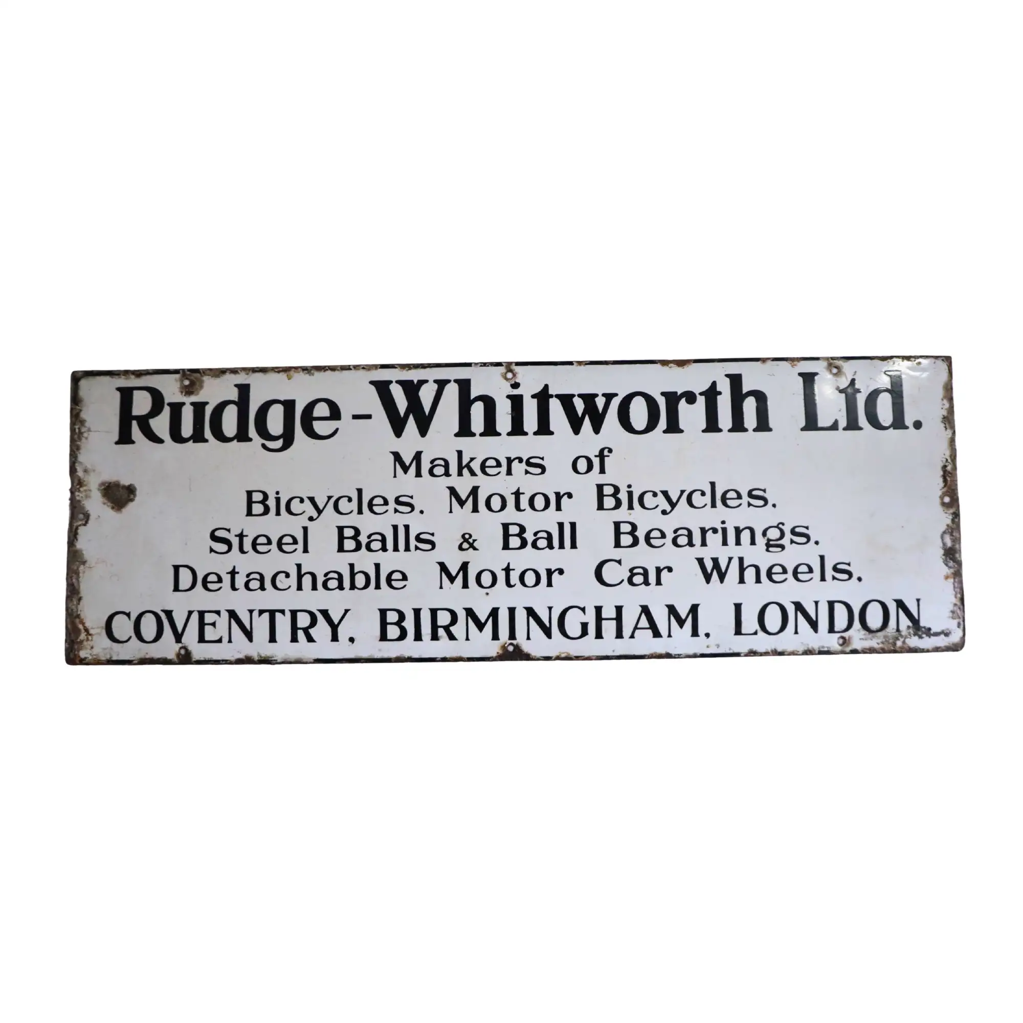 Rudge Whitworth Enamel Small -For Sale