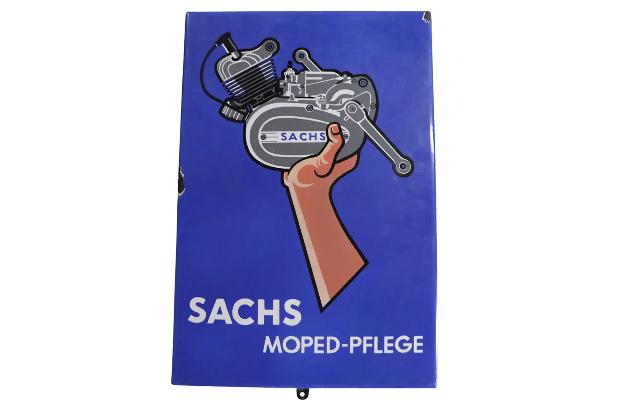 Sachs Engine And Hand Enamel Sign-For Sale
