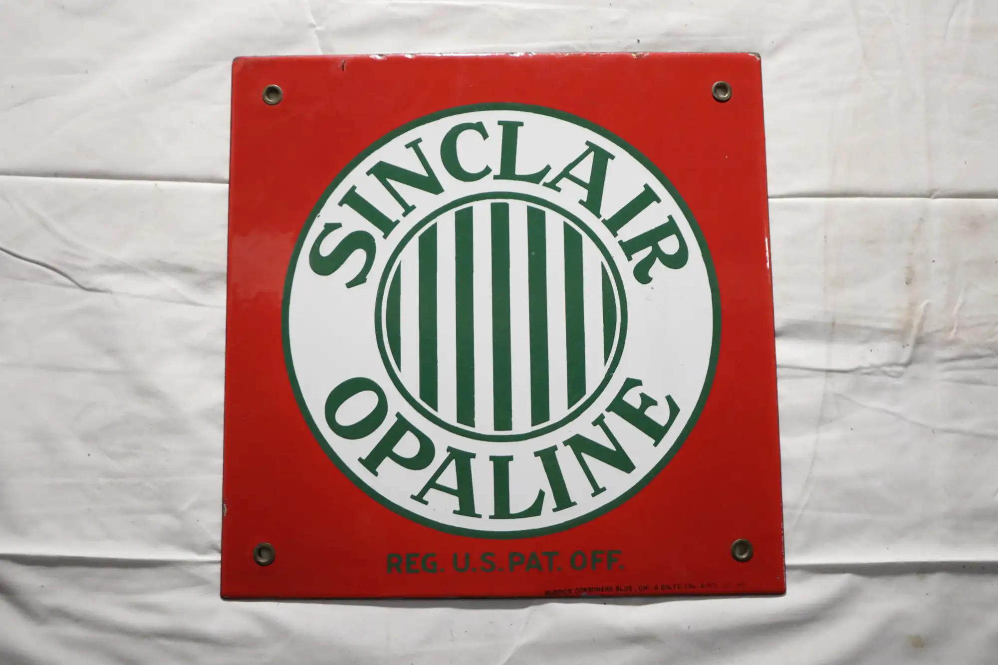 Sinclair Opaline Enamel Sign-For Sale