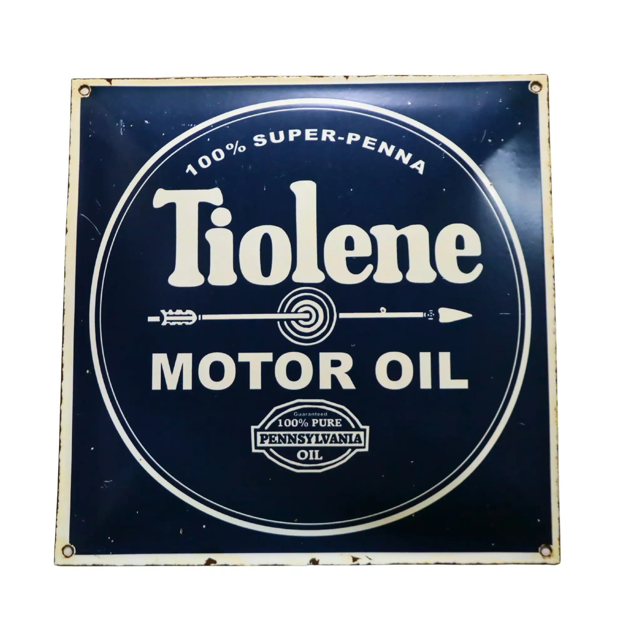 Tiolene Motor Oil Enamel Sign-For Sale