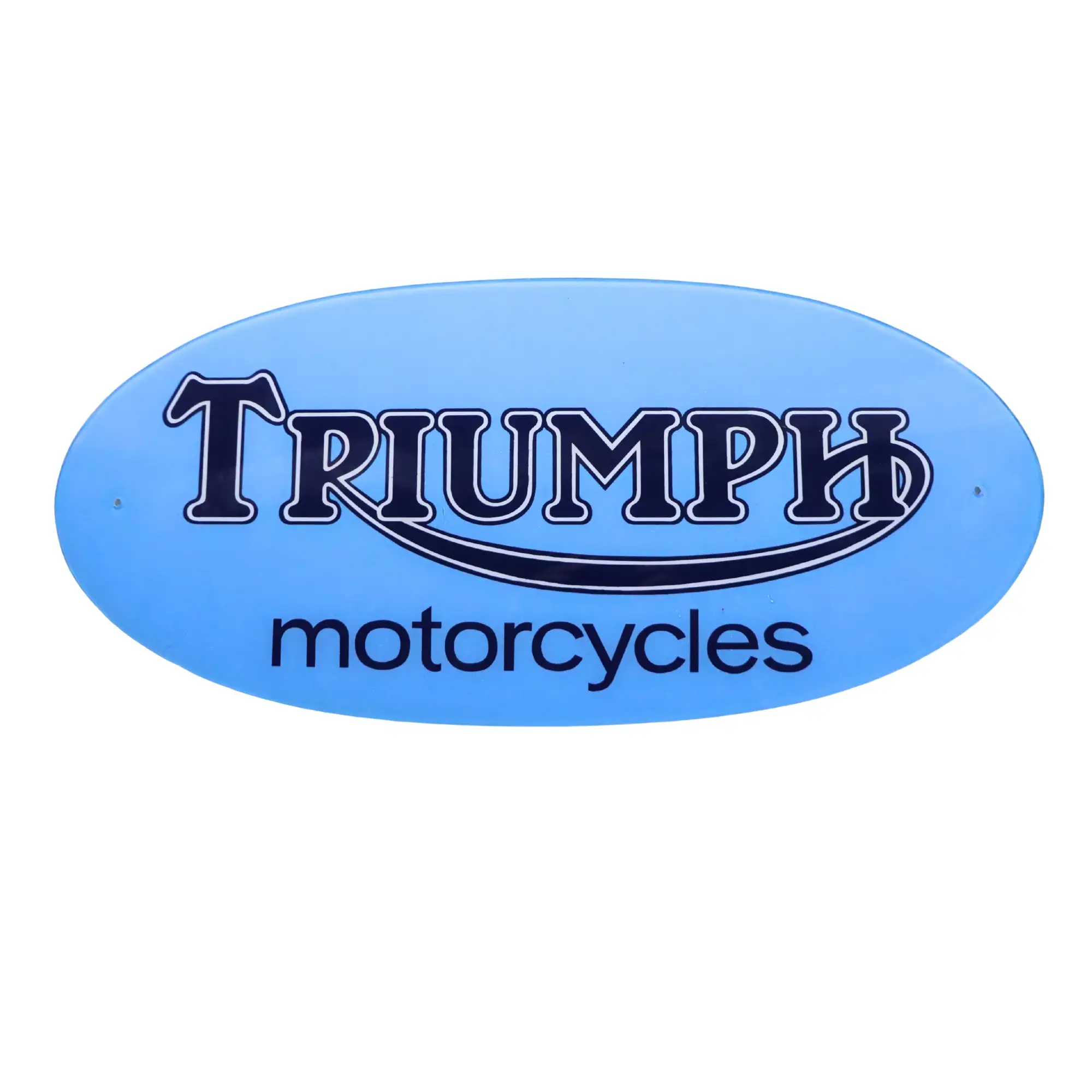 Triumph Motorcycles Oval Plastic Showroom Sign-For Sale