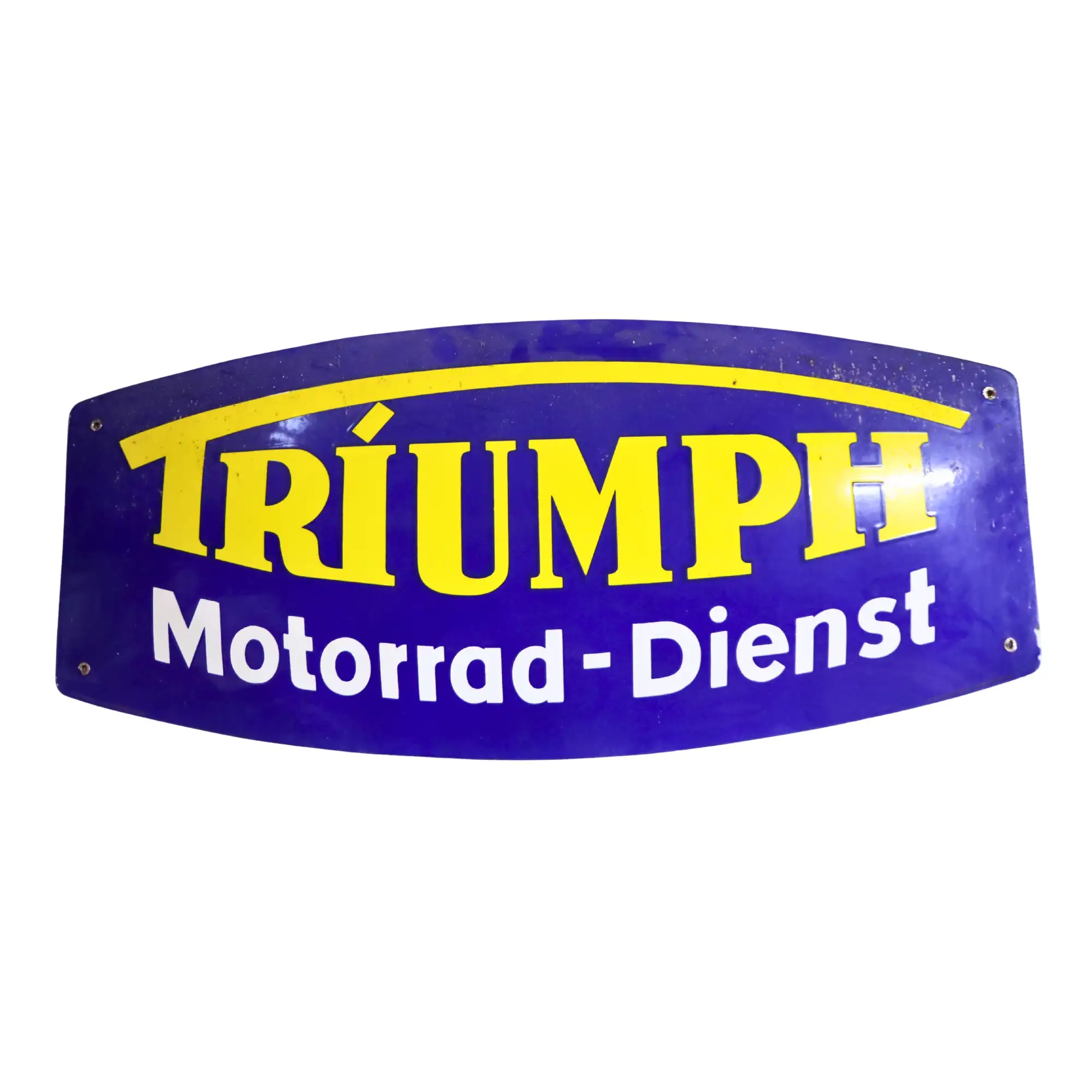 Triumph Motorrad Dienst Shield Enamel Sign-For Sale