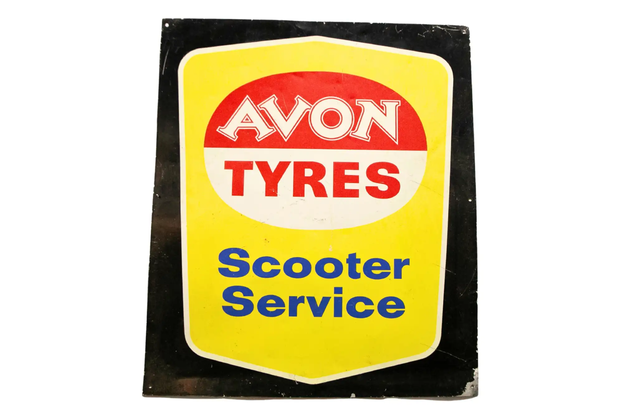 Avon Tyres Scooter Service Enamel Sign-For Sale
