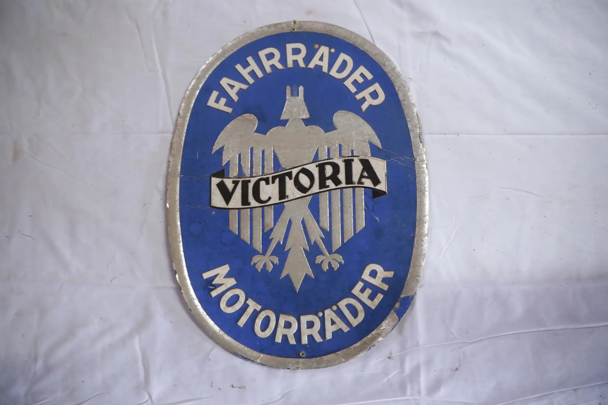 Victoria Fahrrader Motorrader Cardboard Sign-For Sale