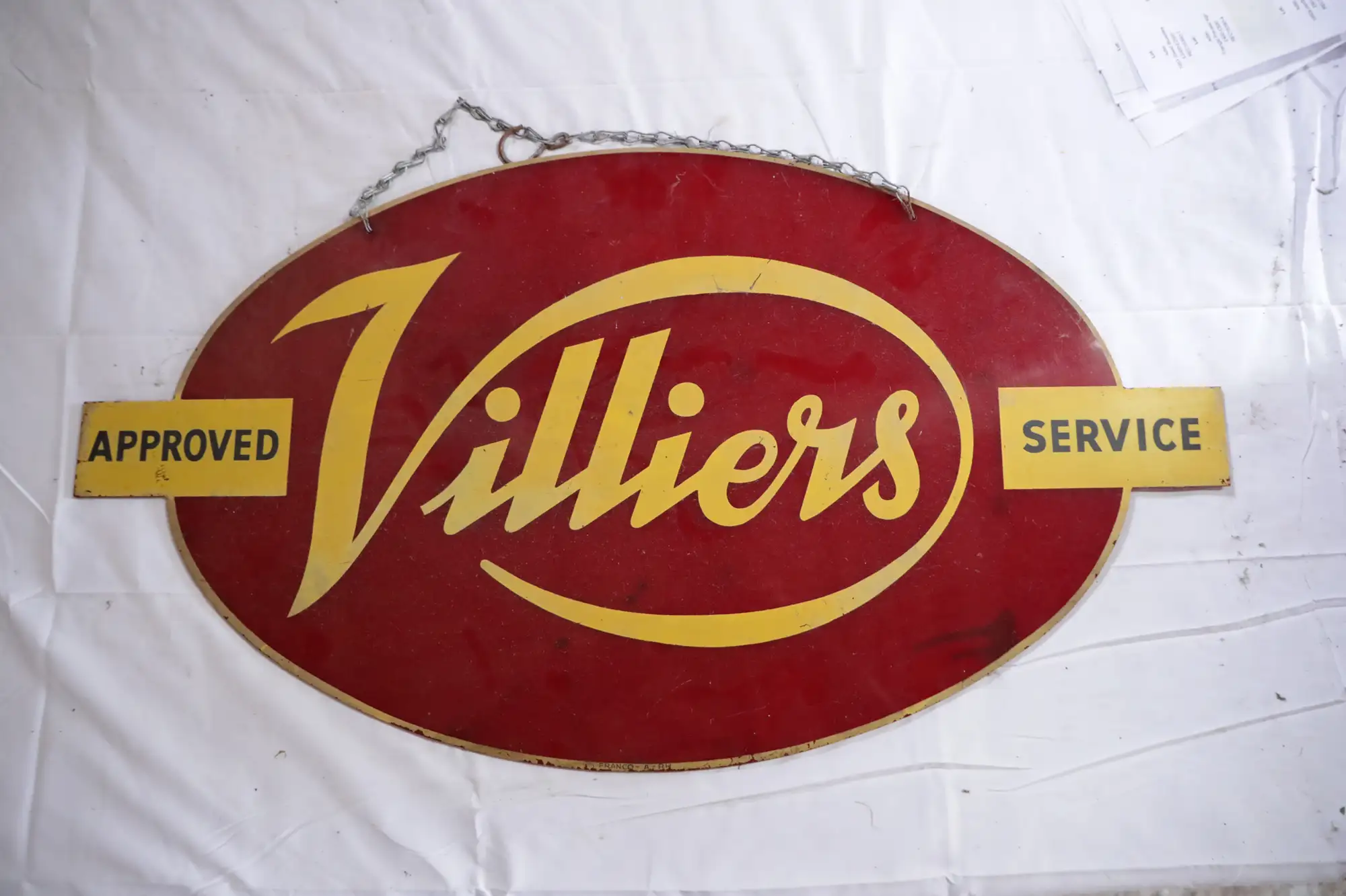 Villiers Plastic Showroom Sign-For Sale