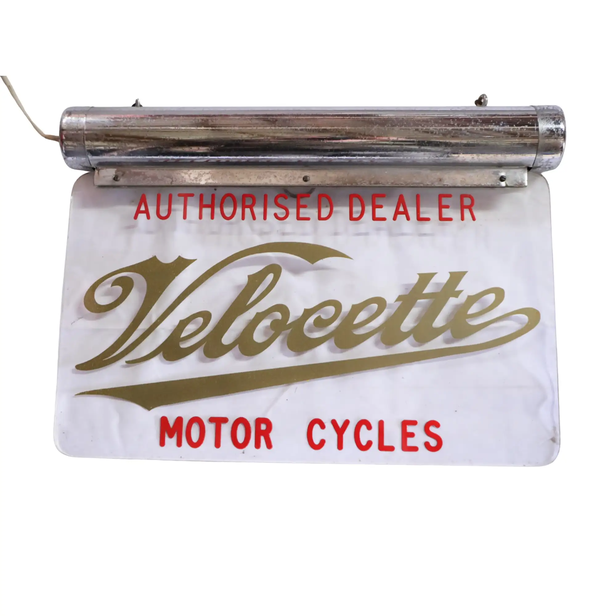 Velocette Light Box Showroom Sign-For Sale