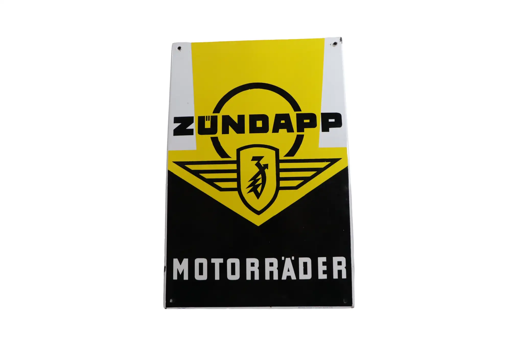 Zundapp Motorrader Enamel Sign -For Sale