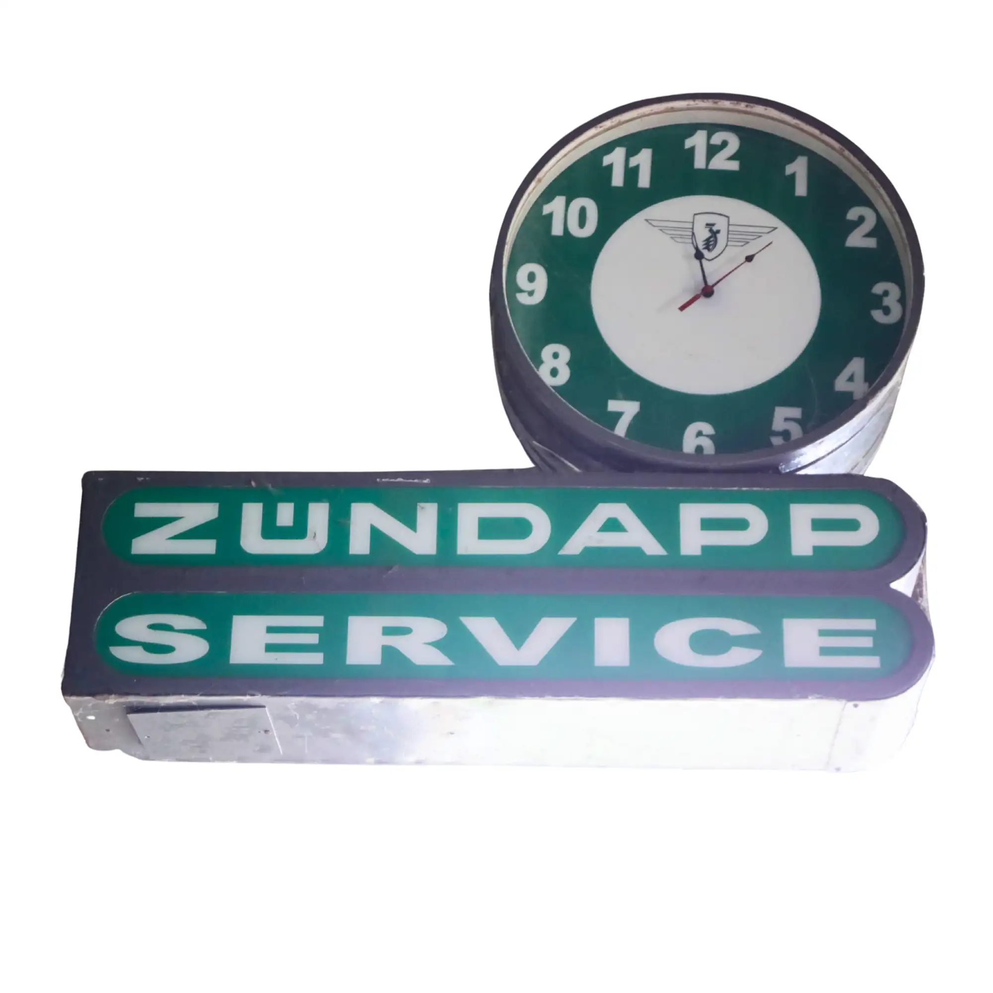 A Large and Impressive Zundapp Service Clock and Light Box S-For Sale