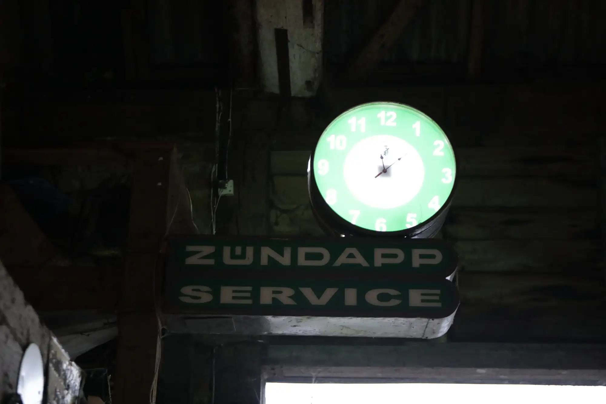 A Large and Impressive Zundapp Service Clock and Light Box S-For Sale