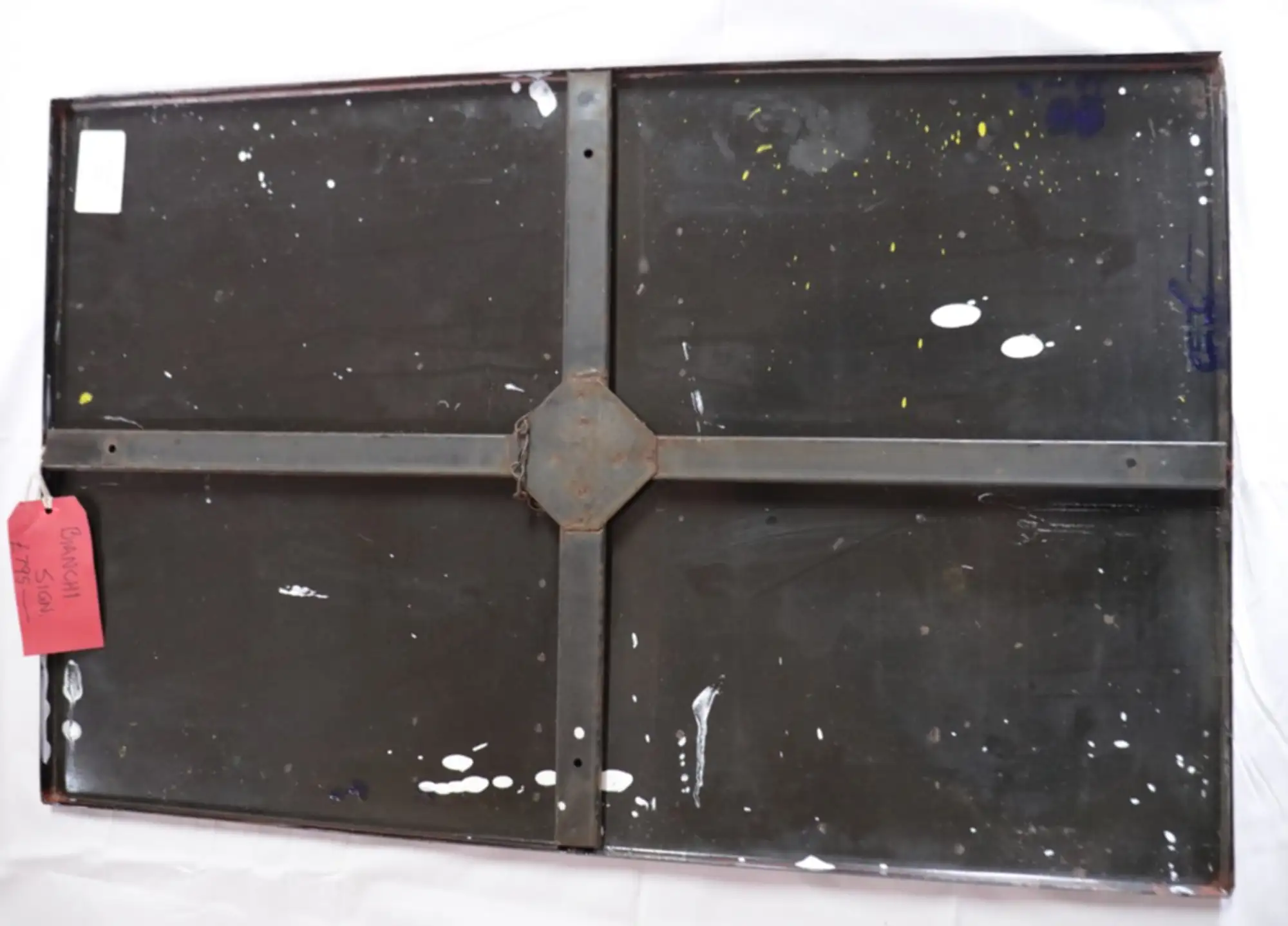 1950s Bianchi Enamel Moto Service Enamel Sign-For Sale