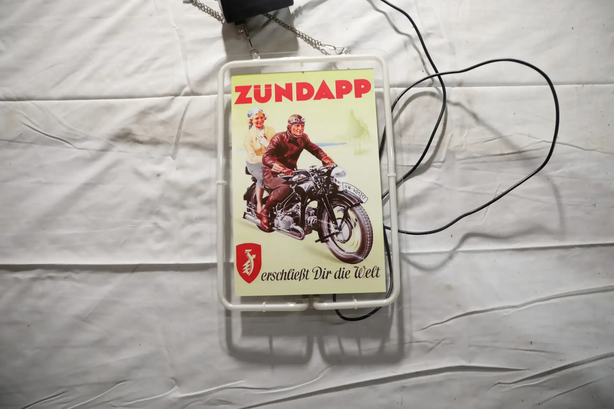 Zundapp Neon Rimmed Sign-For Sale