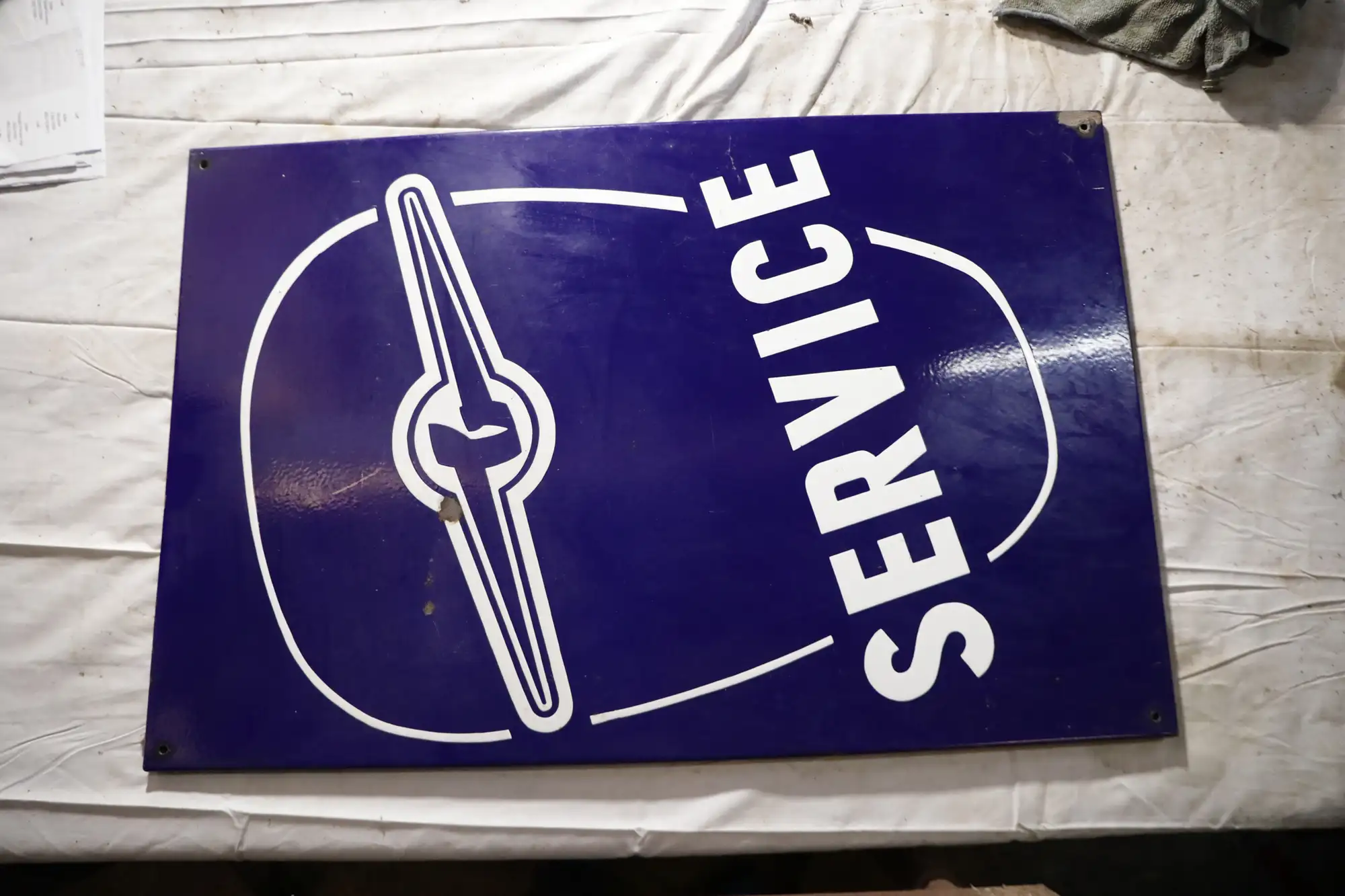 Barkas Service Enamel Sign-For Sale