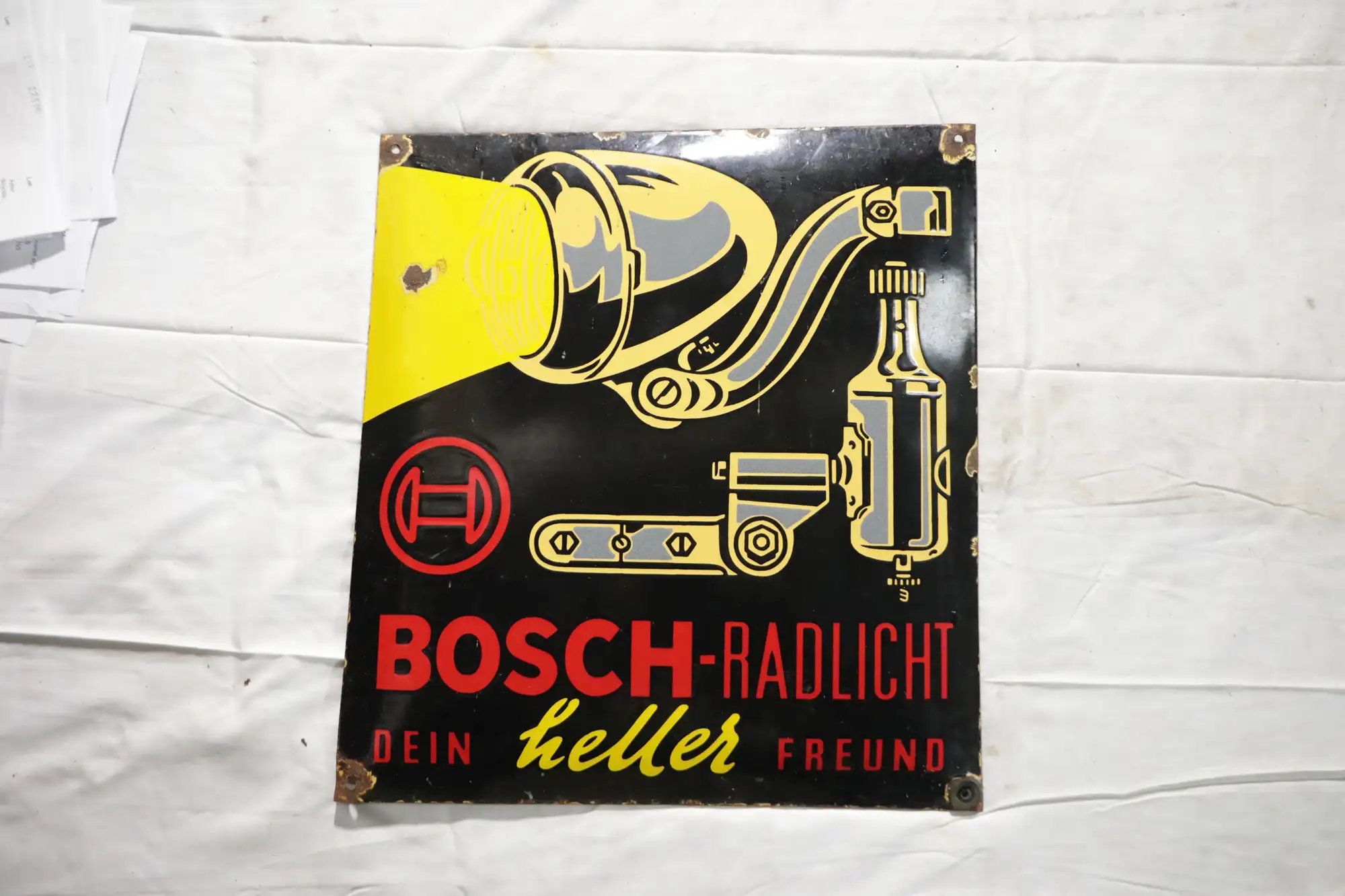 Bosch Radlight Enamel Sign-For Sale