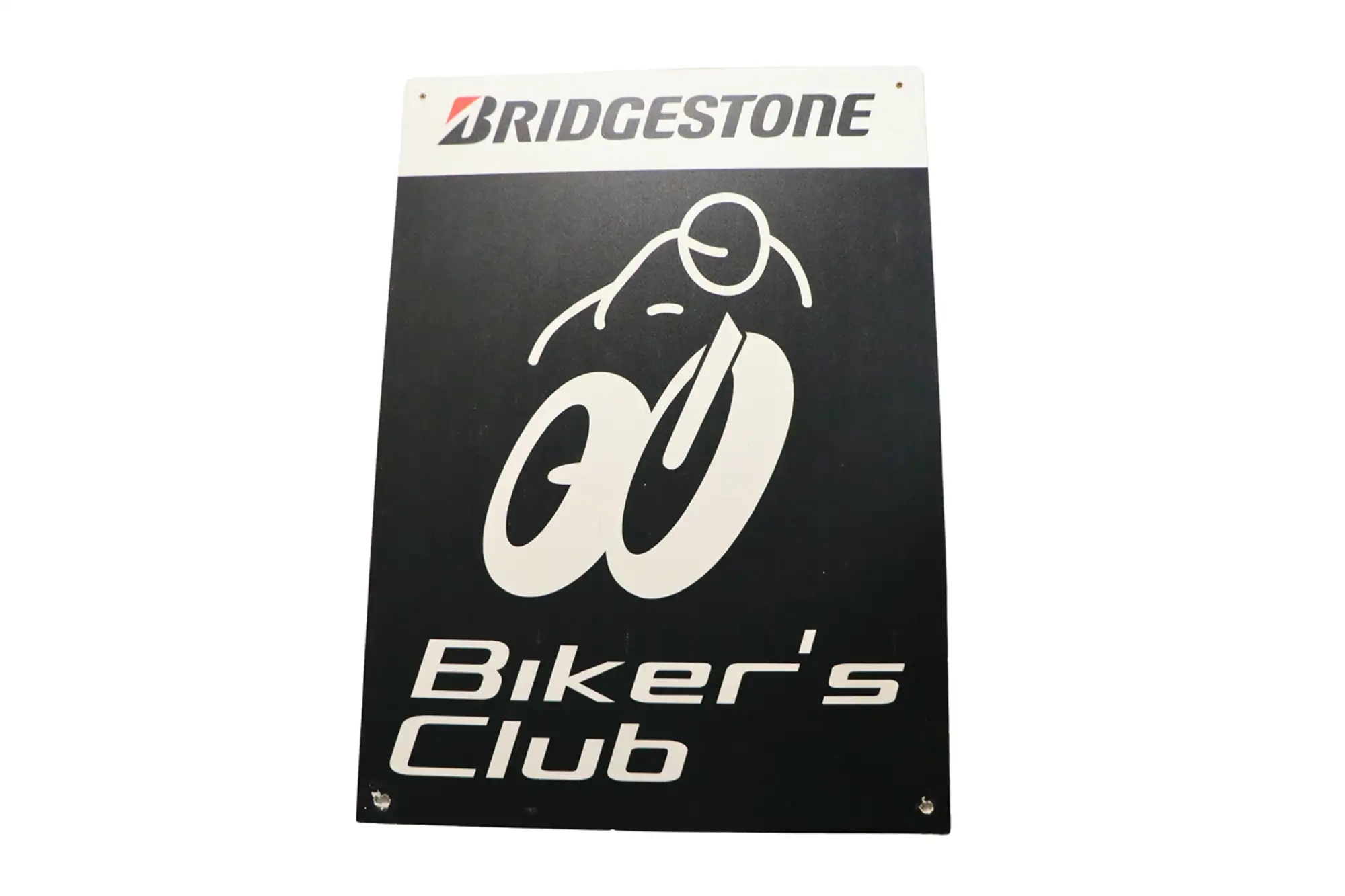 Bridgestone Biker's Club Plastic Sign-For Sale